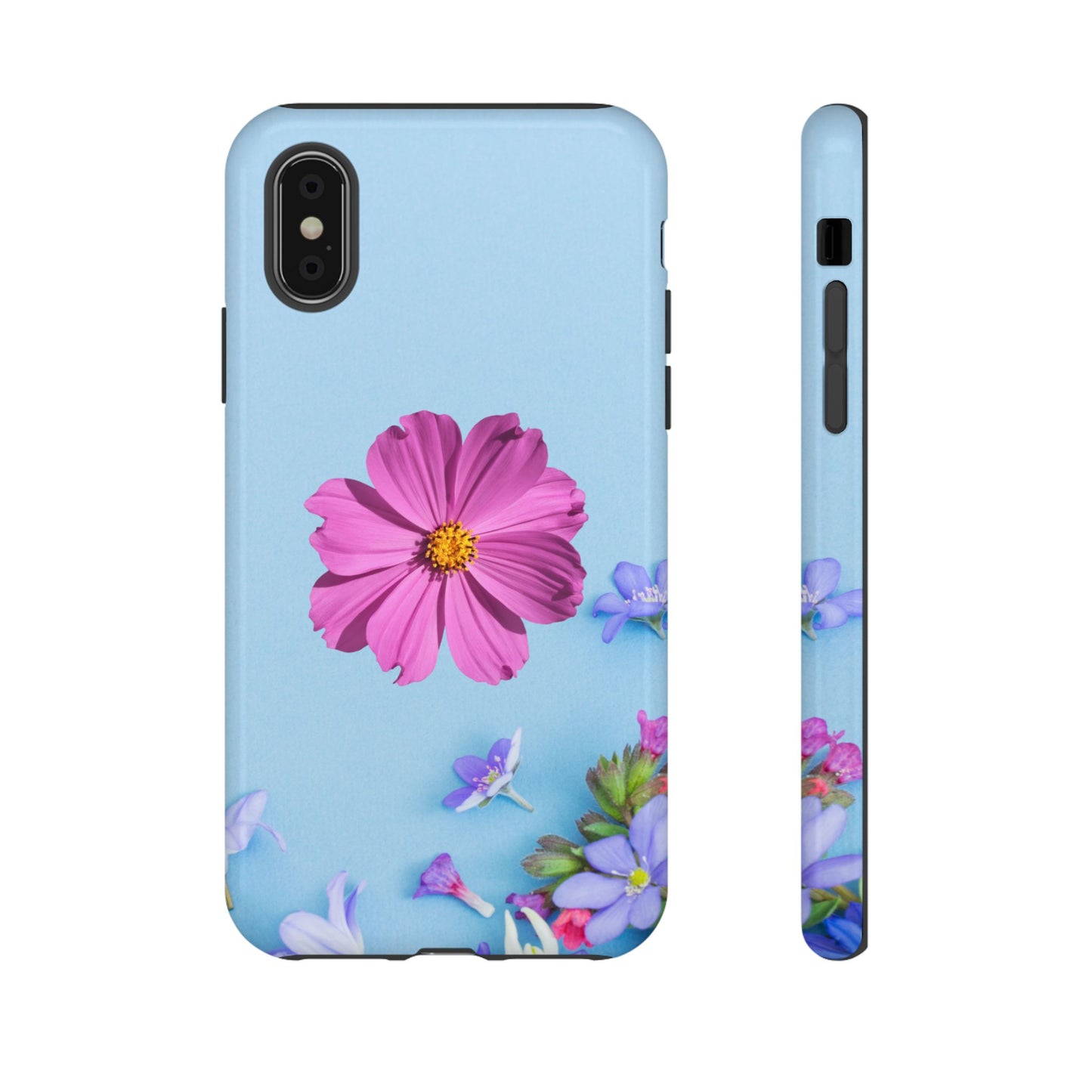 Tough Phone Case - Durable Protection with Vibrant Flower Design