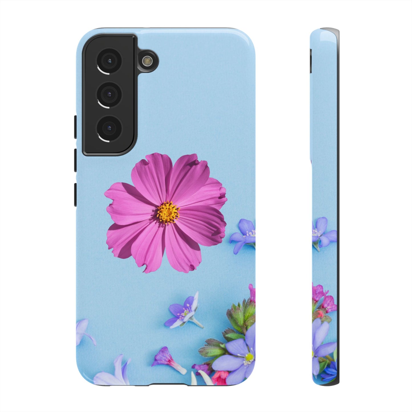 Tough Phone Case - Durable Protection with Vibrant Flower Design