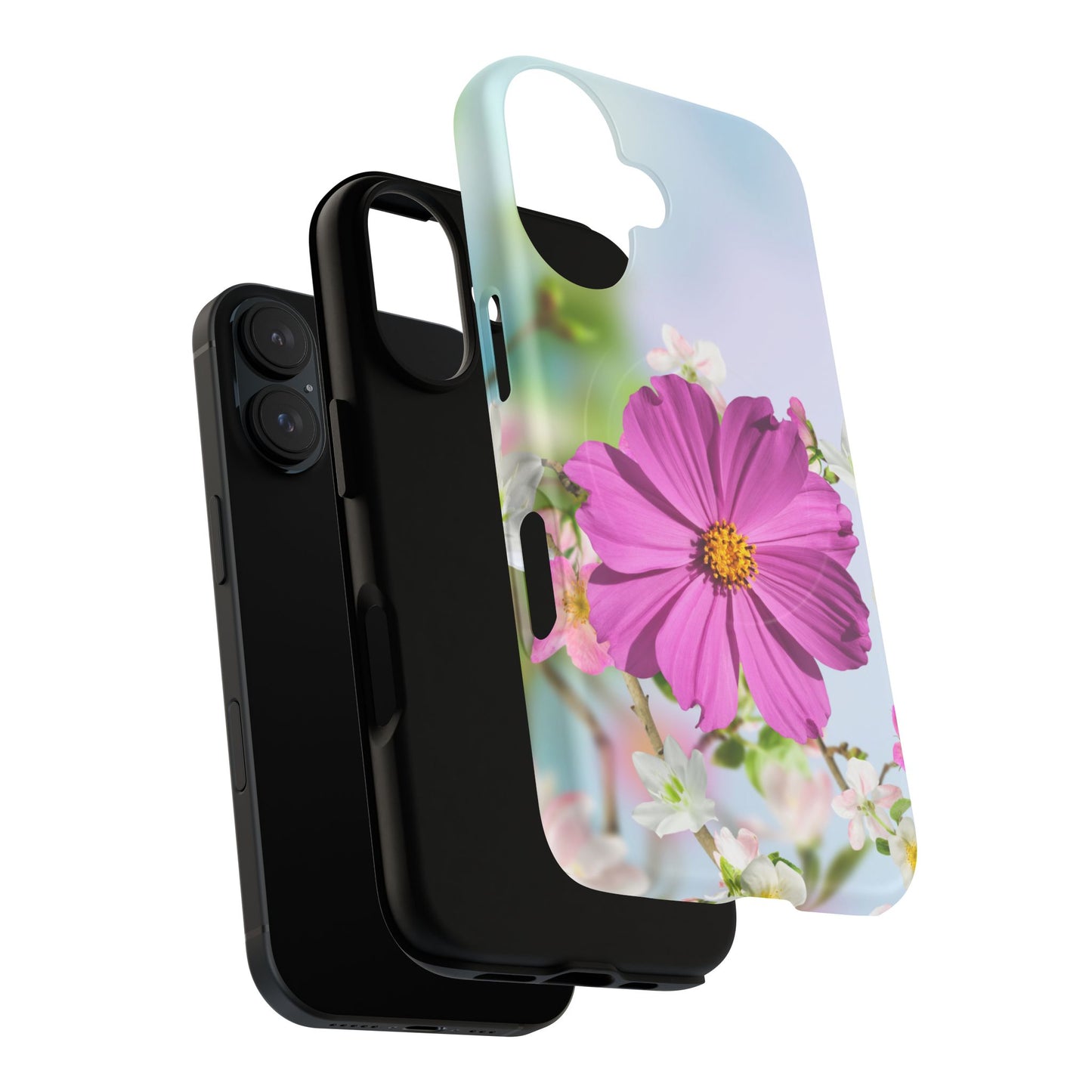 Tough Magnetic Phone Case - Vibrant Flower Design for Nature Lovers