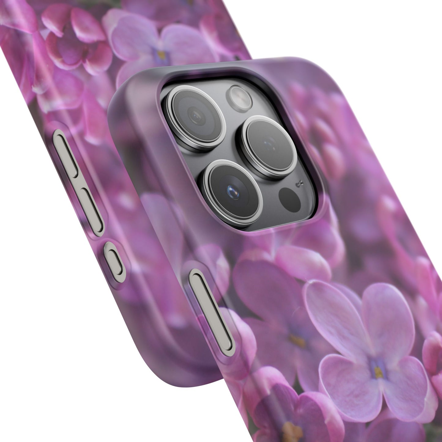 Snap Cases – Vibrant Purple Blossom Design for a Personalized Touch