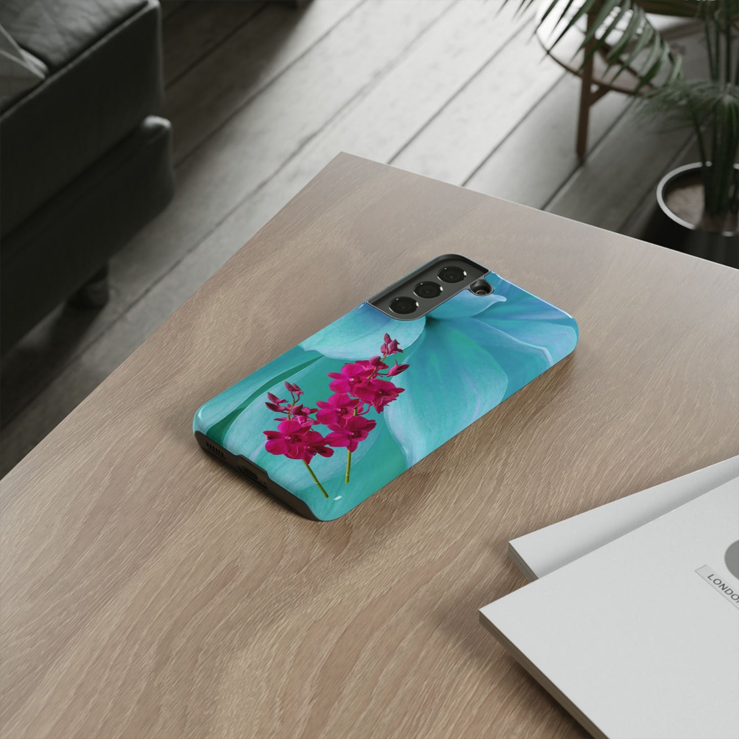 Tough Phone Case - Elegant Orchid Design