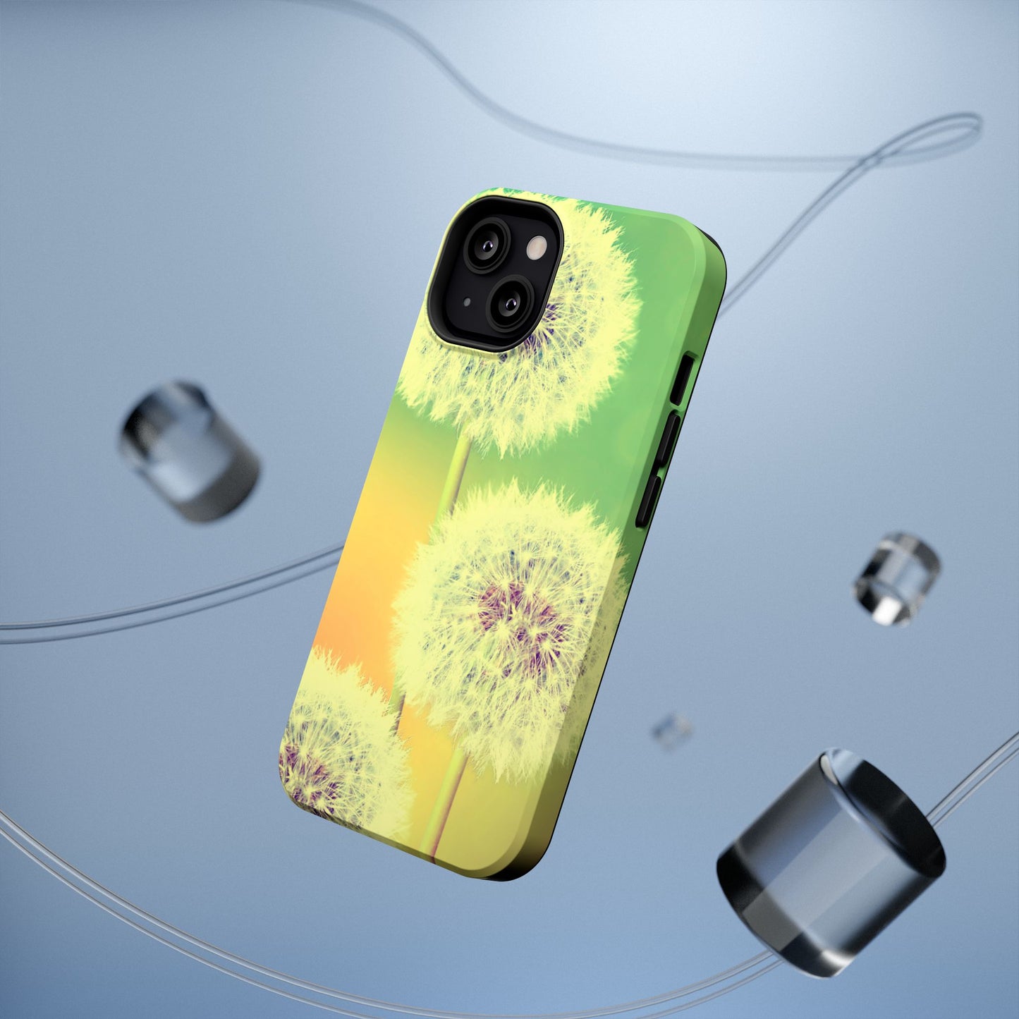 Impact-Resistant Phone Case - Whimsical Dandelion