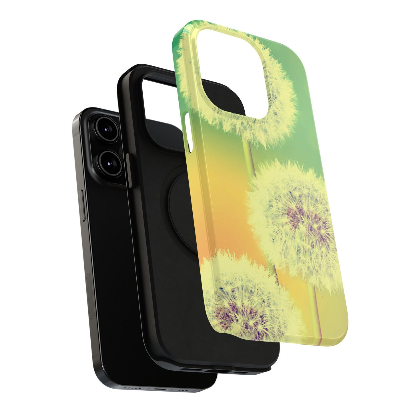 Impact-Resistant Phone Case - Whimsical Dandelion