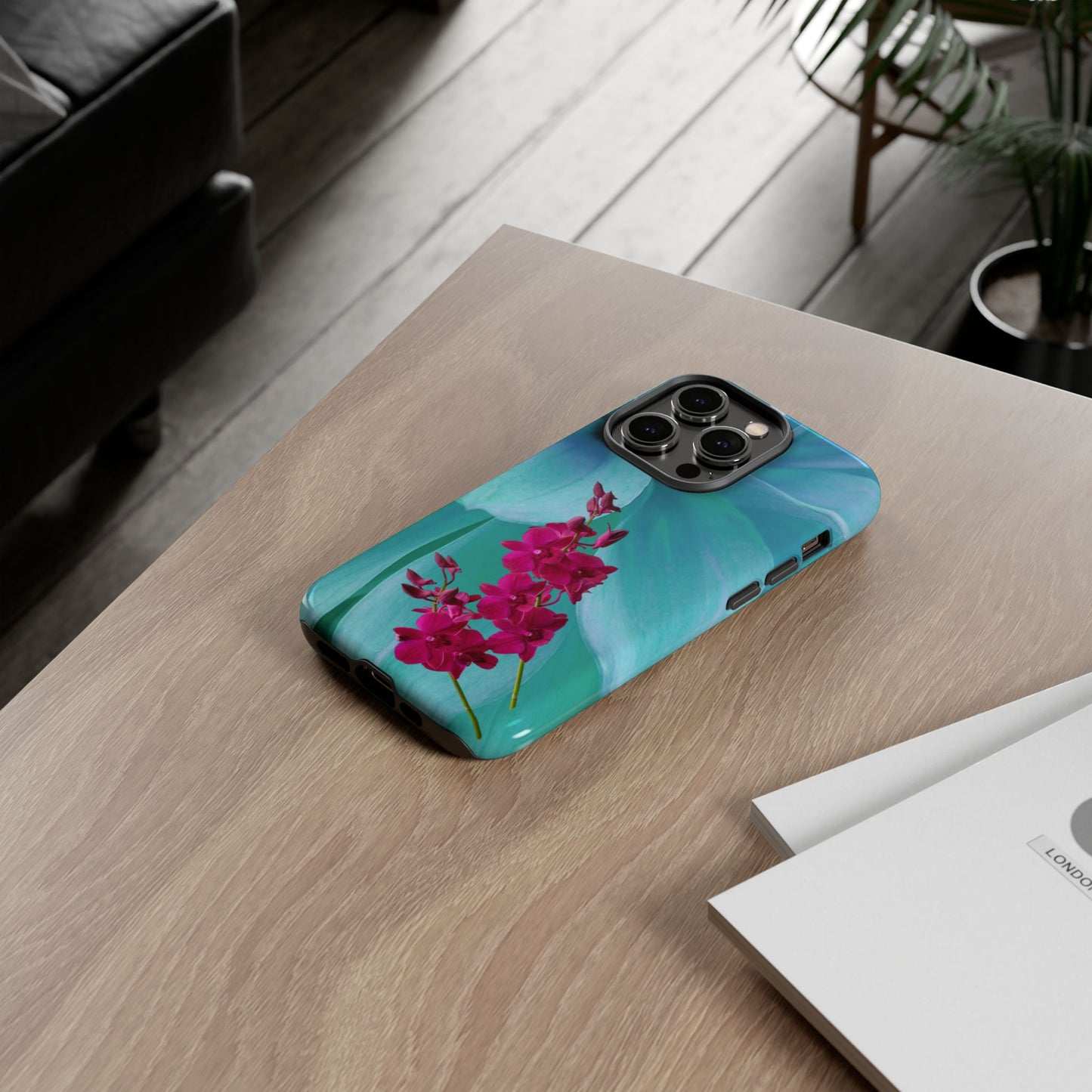 Tough Phone Case - Elegant Orchid Design