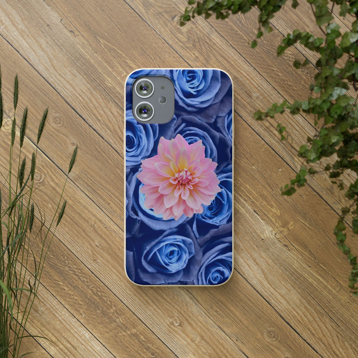 Biodegradable Cases- Blue Roses Design