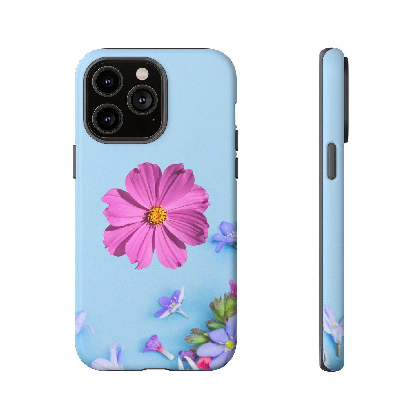 Tough Phone Case - Durable Protection with Vibrant Flower Design