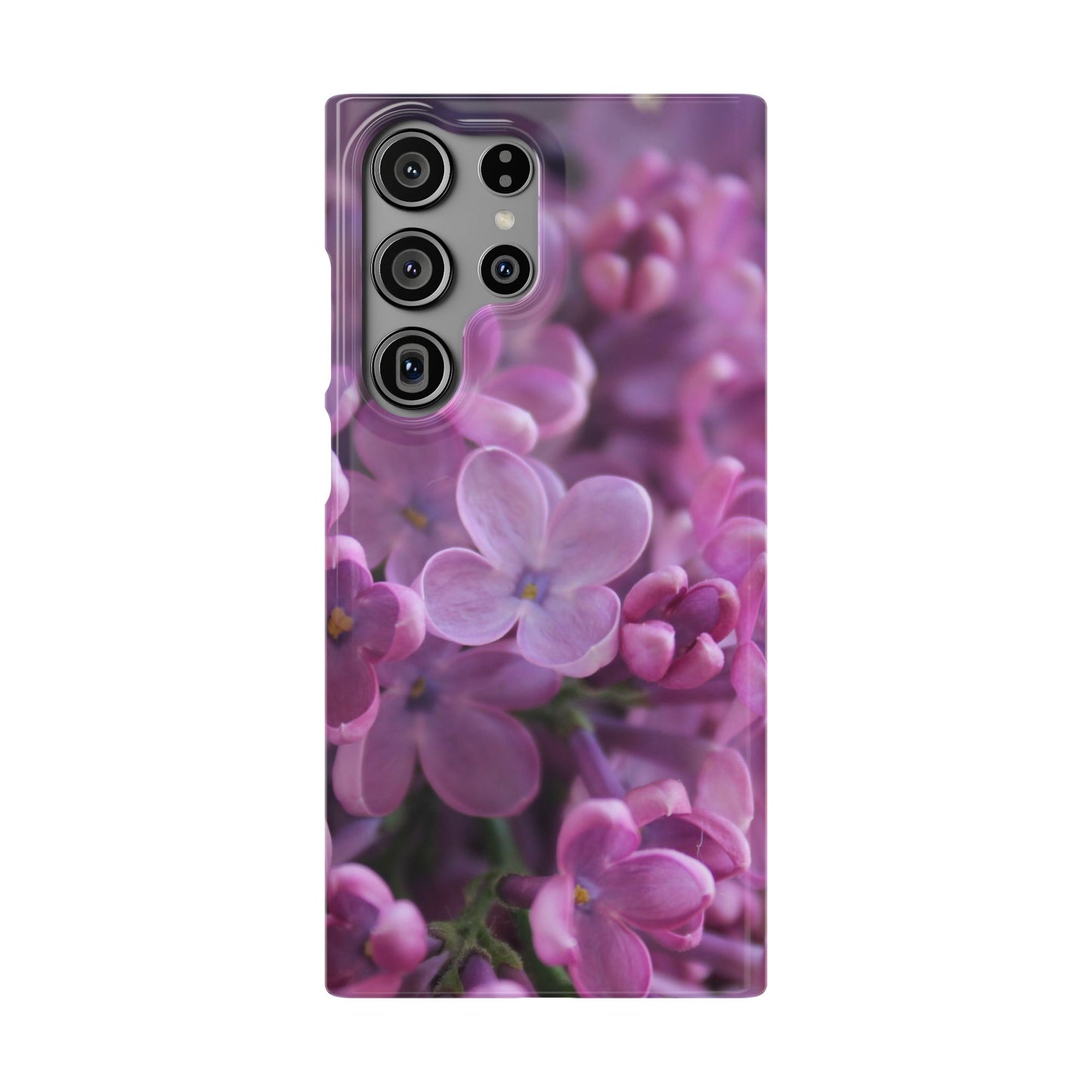 Snap Cases – Vibrant Purple Blossom Design for a Personalized Touch