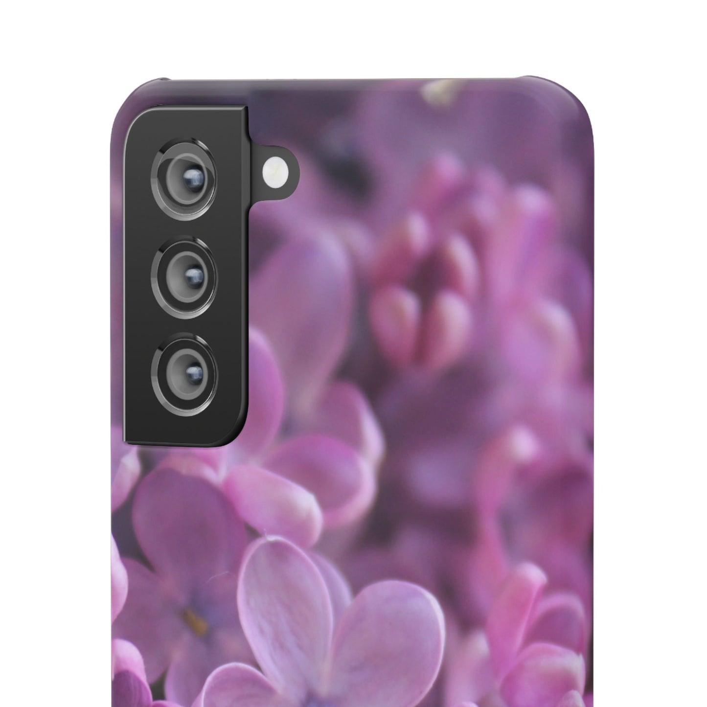 Snap Cases – Vibrant Purple Blossom Design for a Personalized Touch