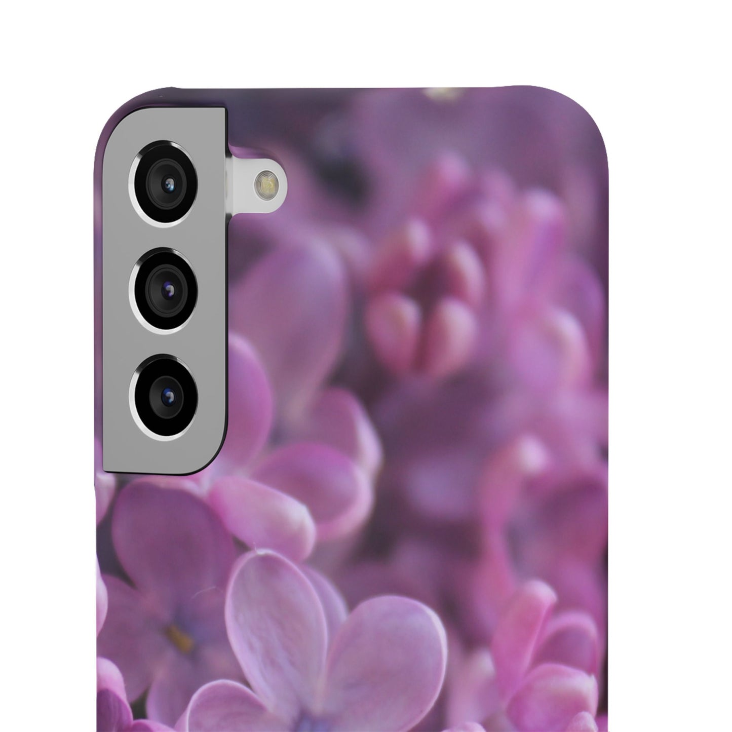 Snap Cases – Vibrant Purple Blossom Design for a Personalized Touch