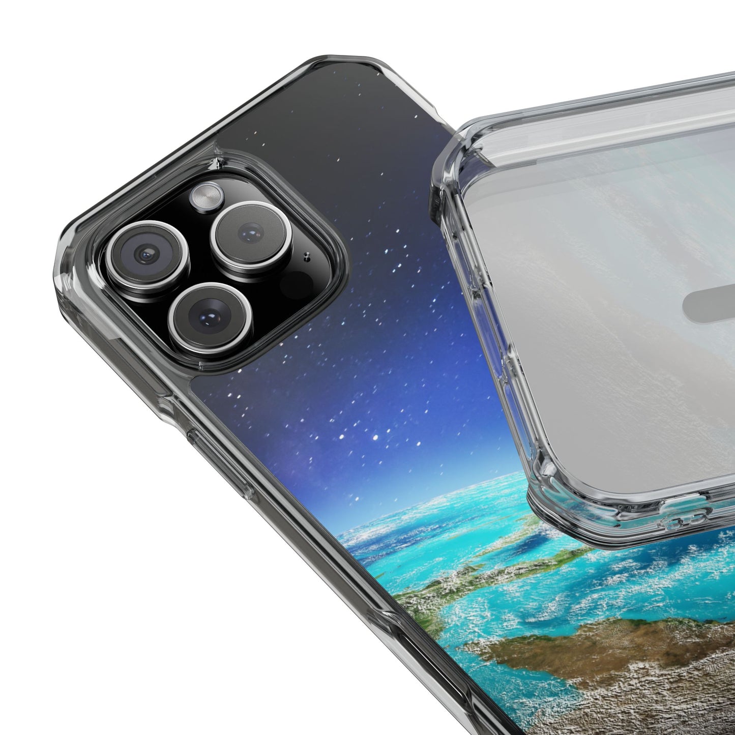 Magnetic Clear Impact Case - Galaxy Earth