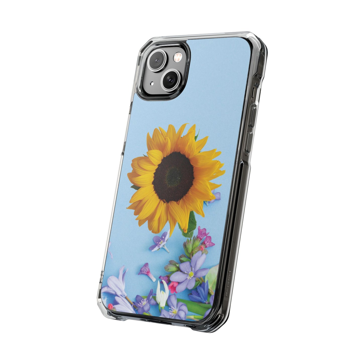 Magnet Clear Impact Case - Floristic Sunflower Design