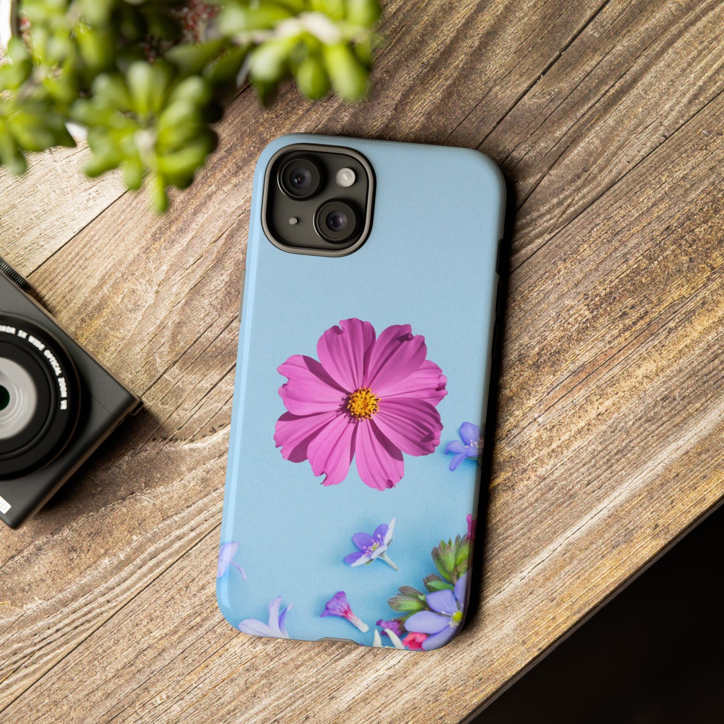 Tough Phone Case - Durable Protection with Vibrant Flower Design