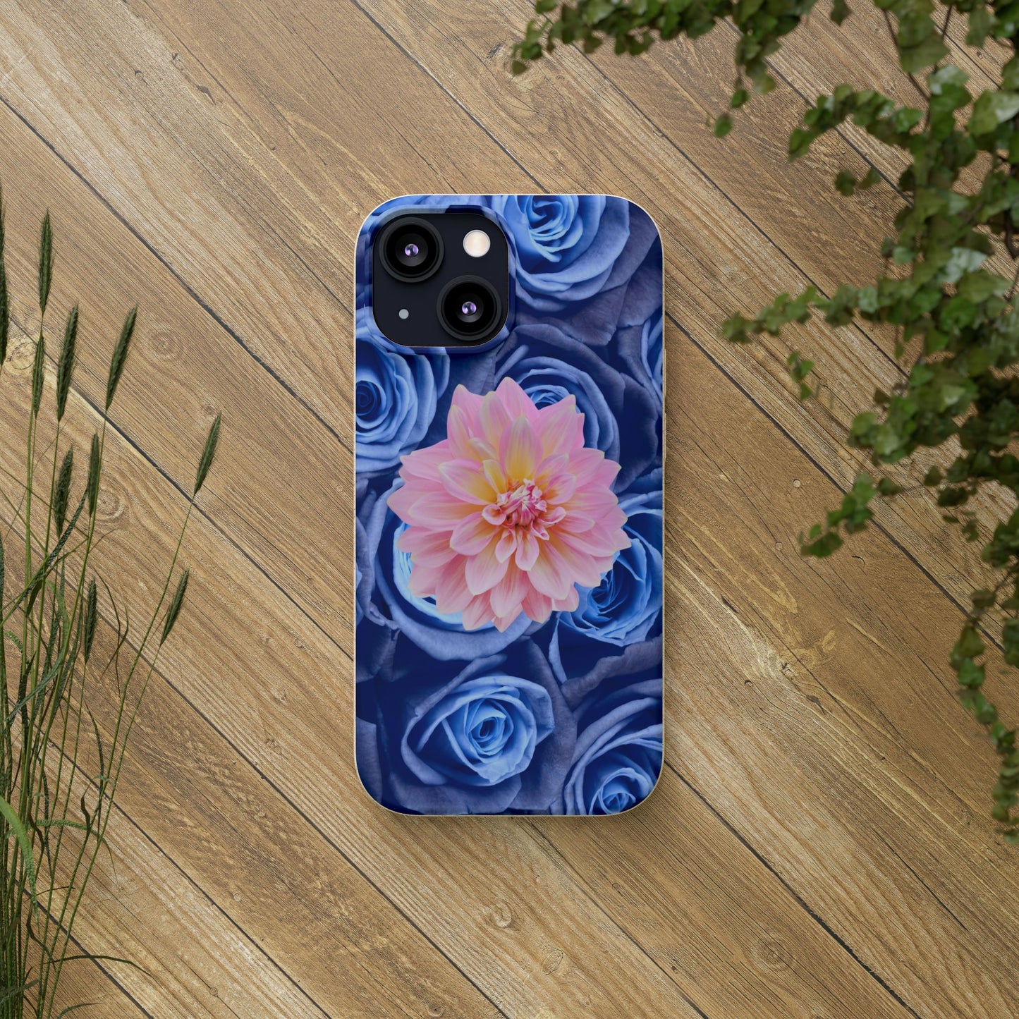 Biodegradable Cases- Blue Roses Design