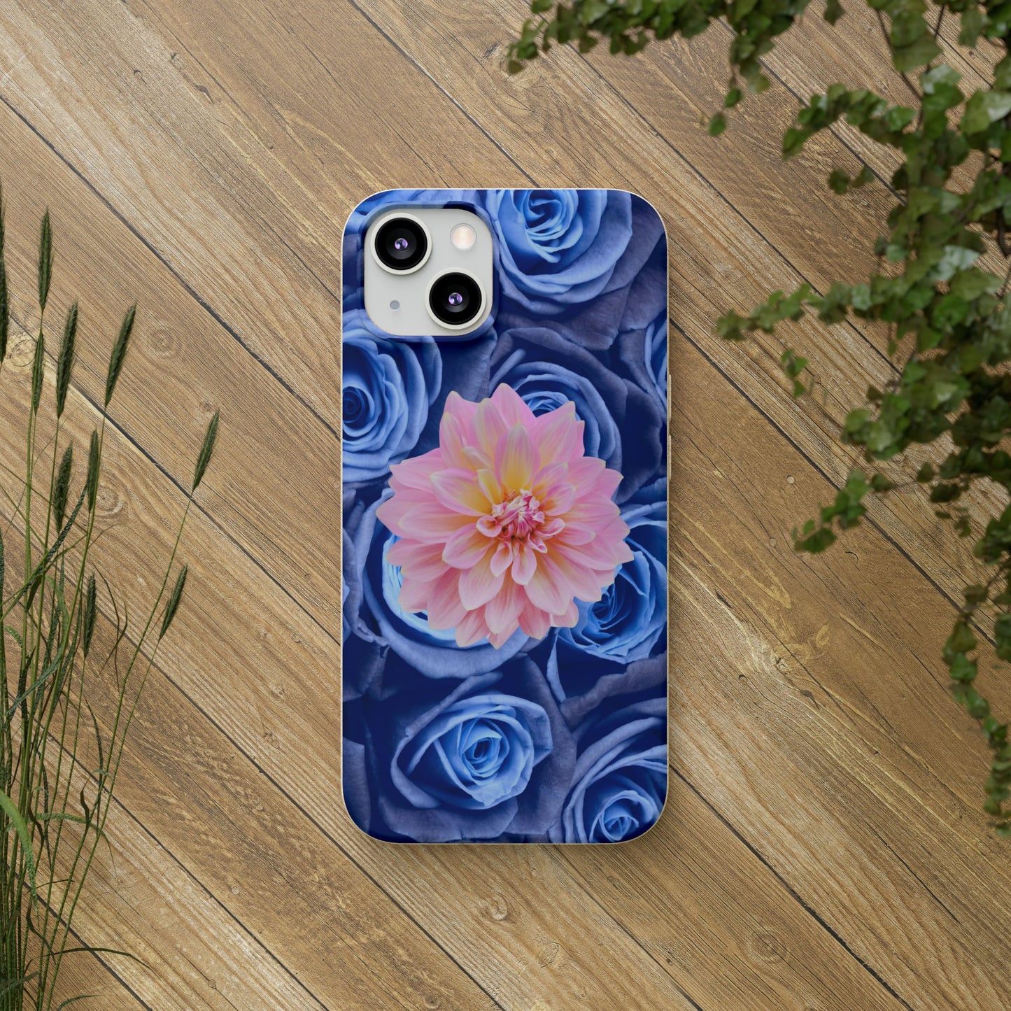 Biodegradable Cases- Blue Roses Design