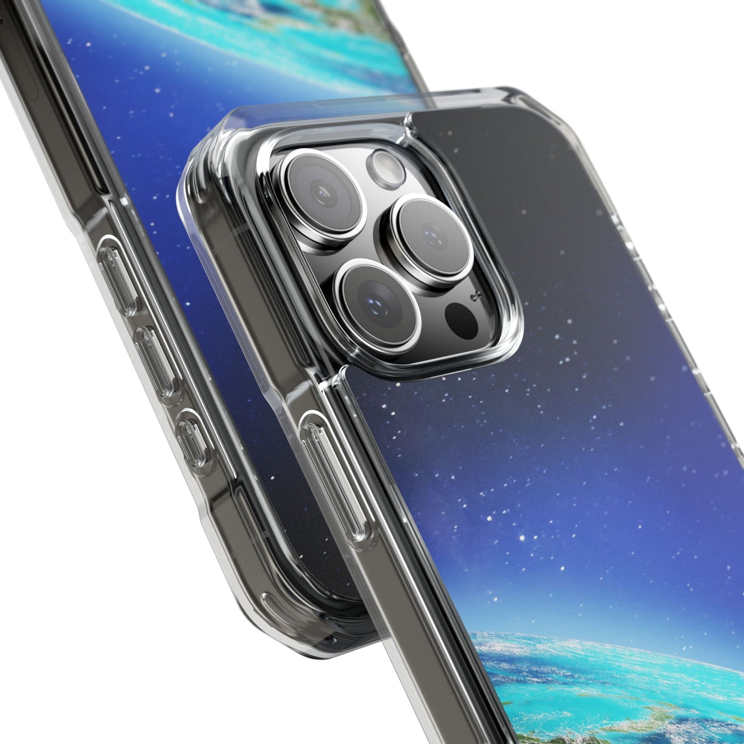 Magnetic Clear Impact Case - Galaxy Earth