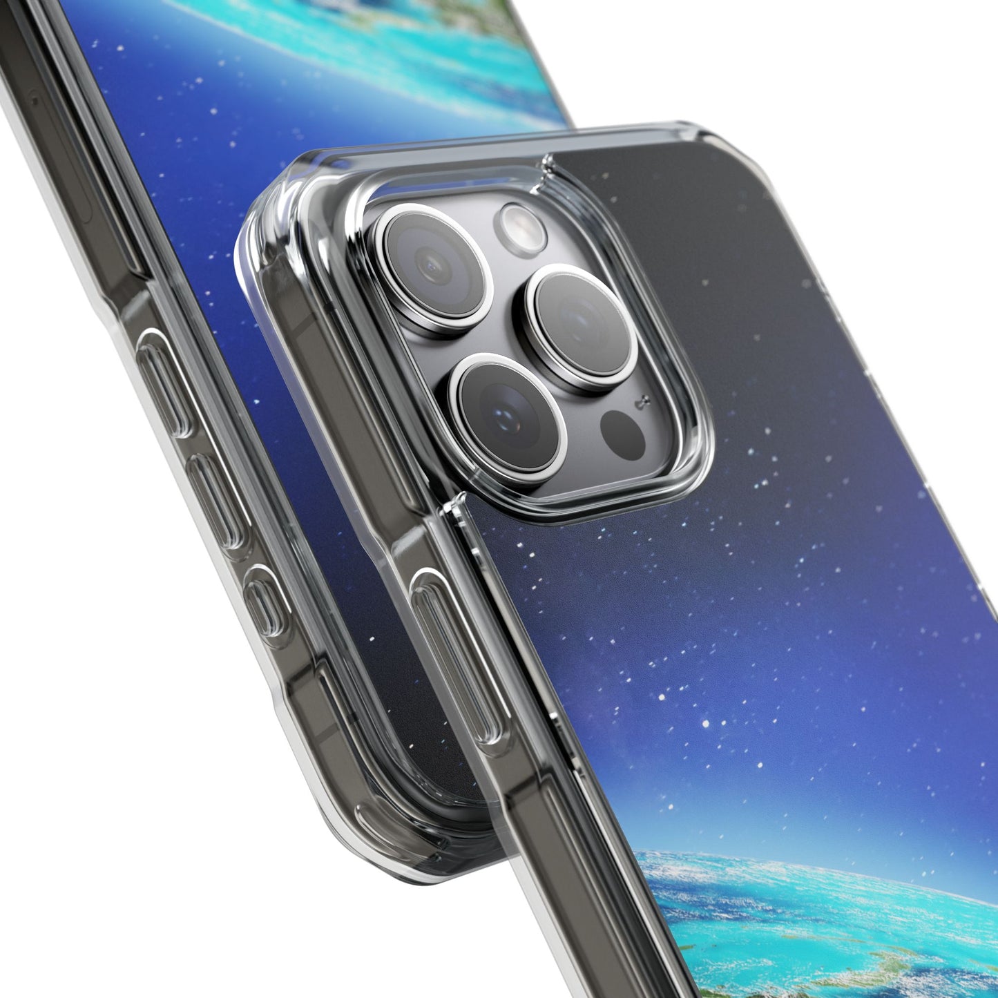 Magnetic Clear Impact Case - Galaxy Earth