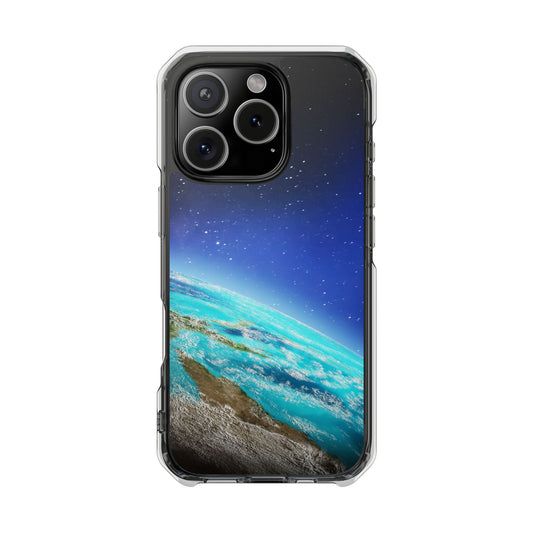 Magnetic Clear Impact Case - Galaxy Earth