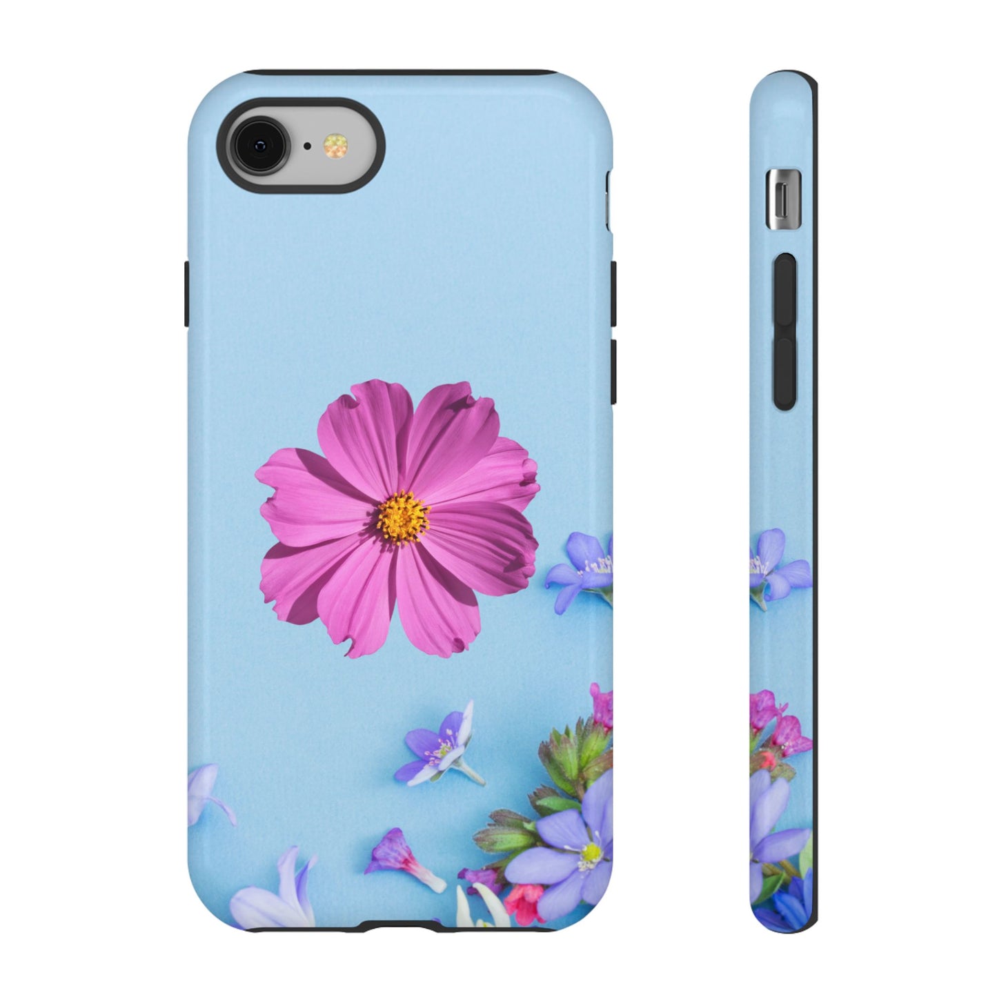 Tough Phone Case - Durable Protection with Vibrant Flower Design