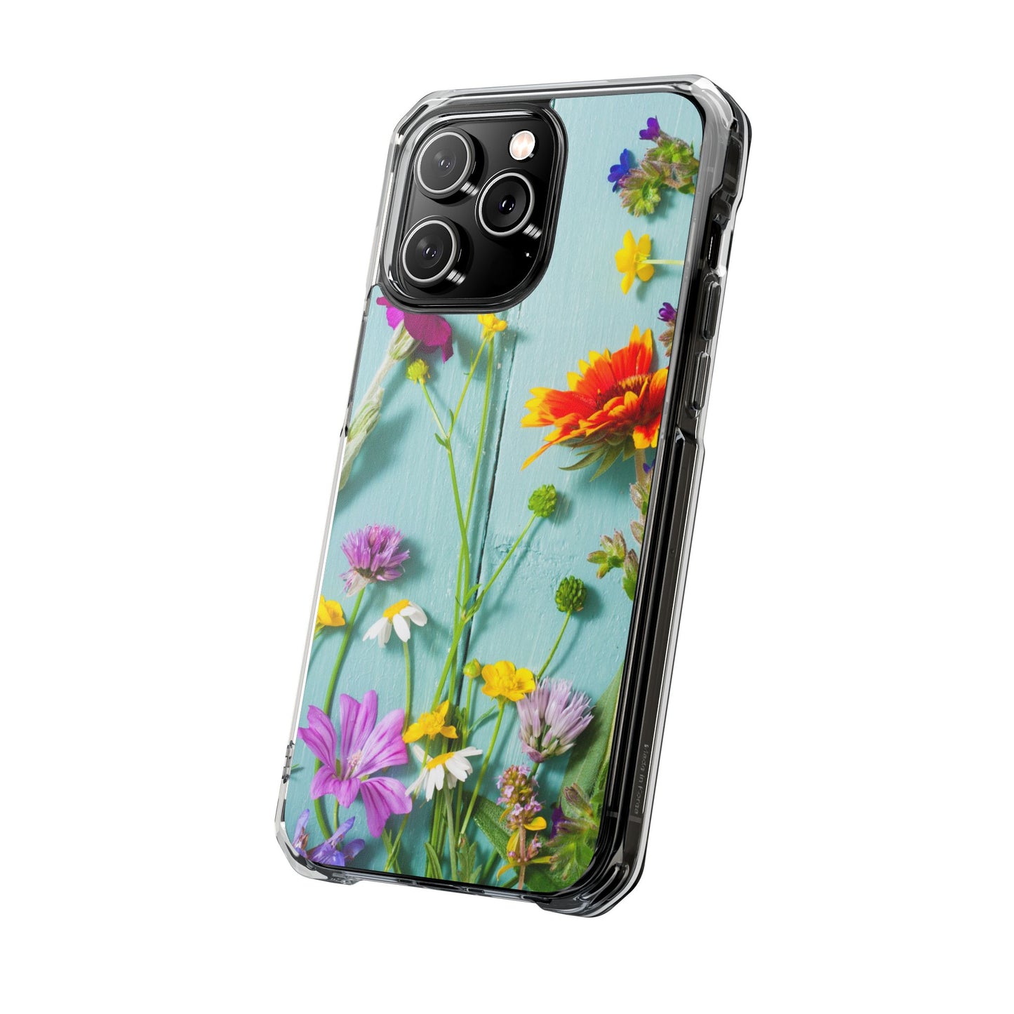 Magnetic Clear Impact Cases- Blossom Field