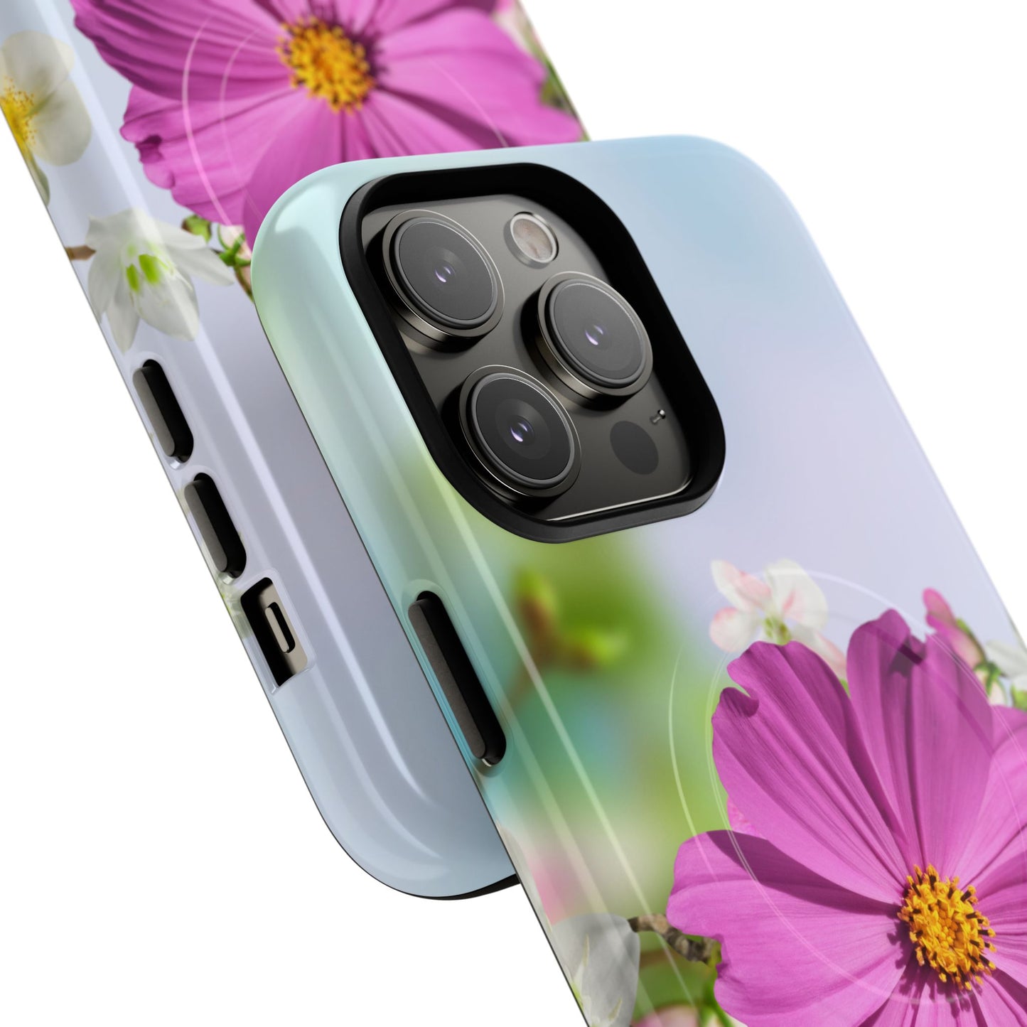 Tough Magnetic Phone Case - Vibrant Flower Design for Nature Lovers