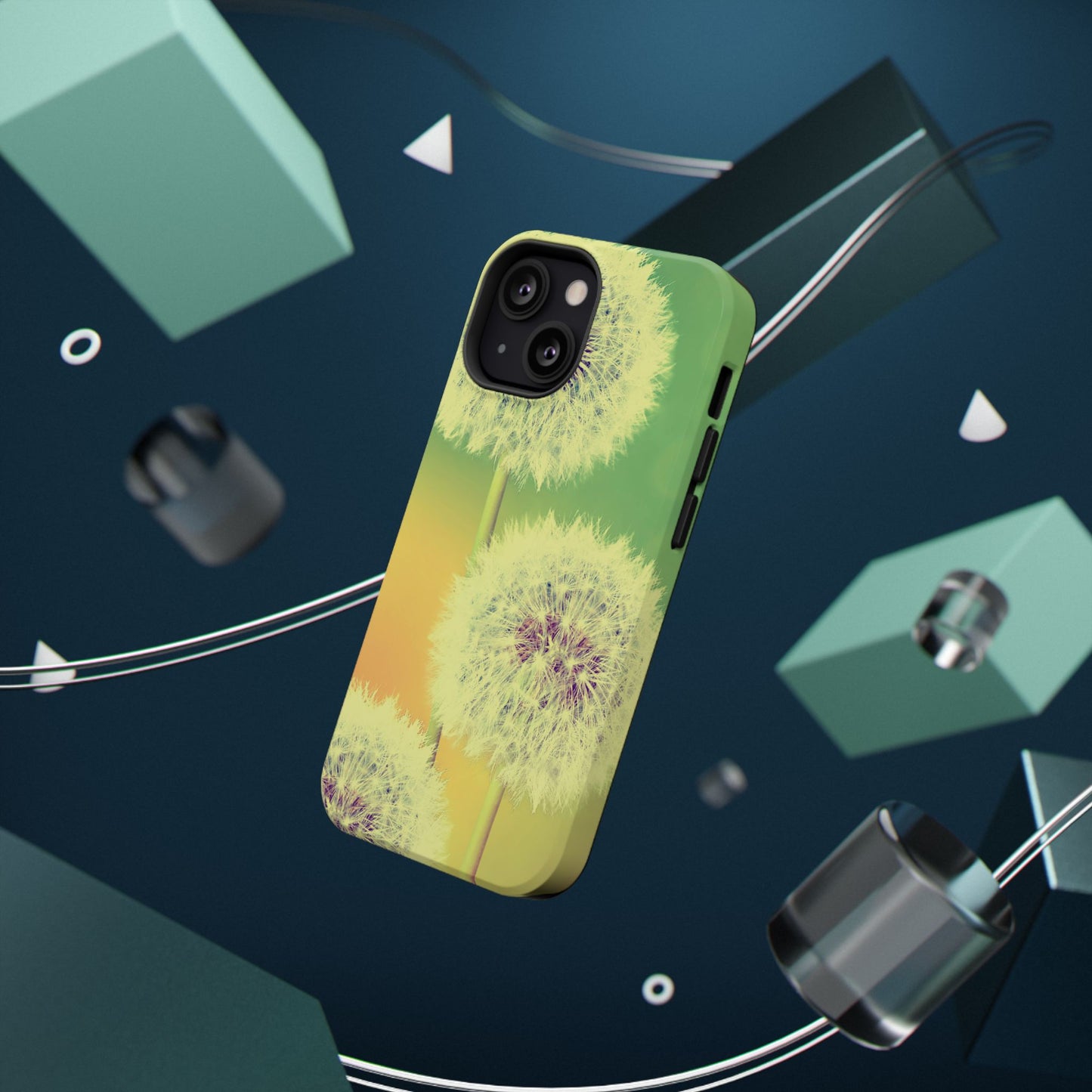 Impact-Resistant Phone Case - Whimsical Dandelion