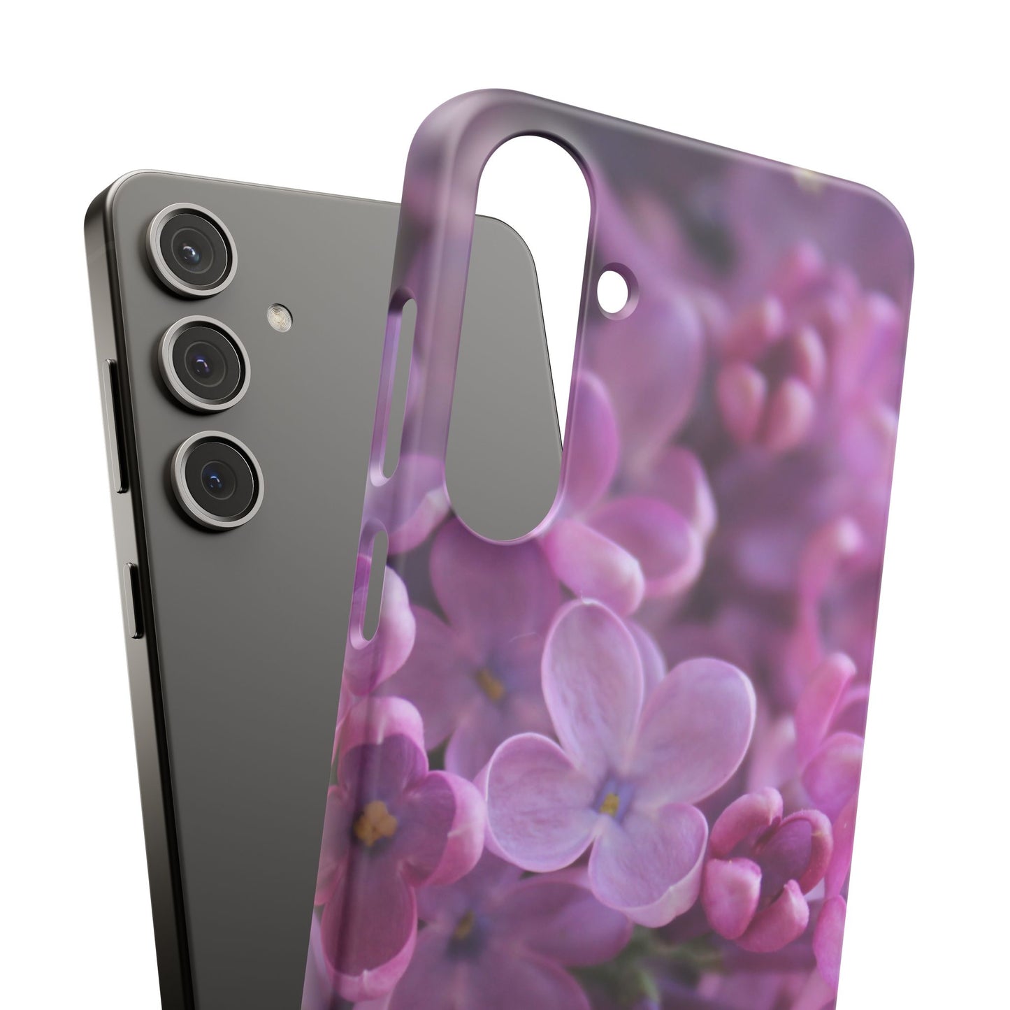 Snap Cases – Vibrant Purple Blossom Design for a Personalized Touch