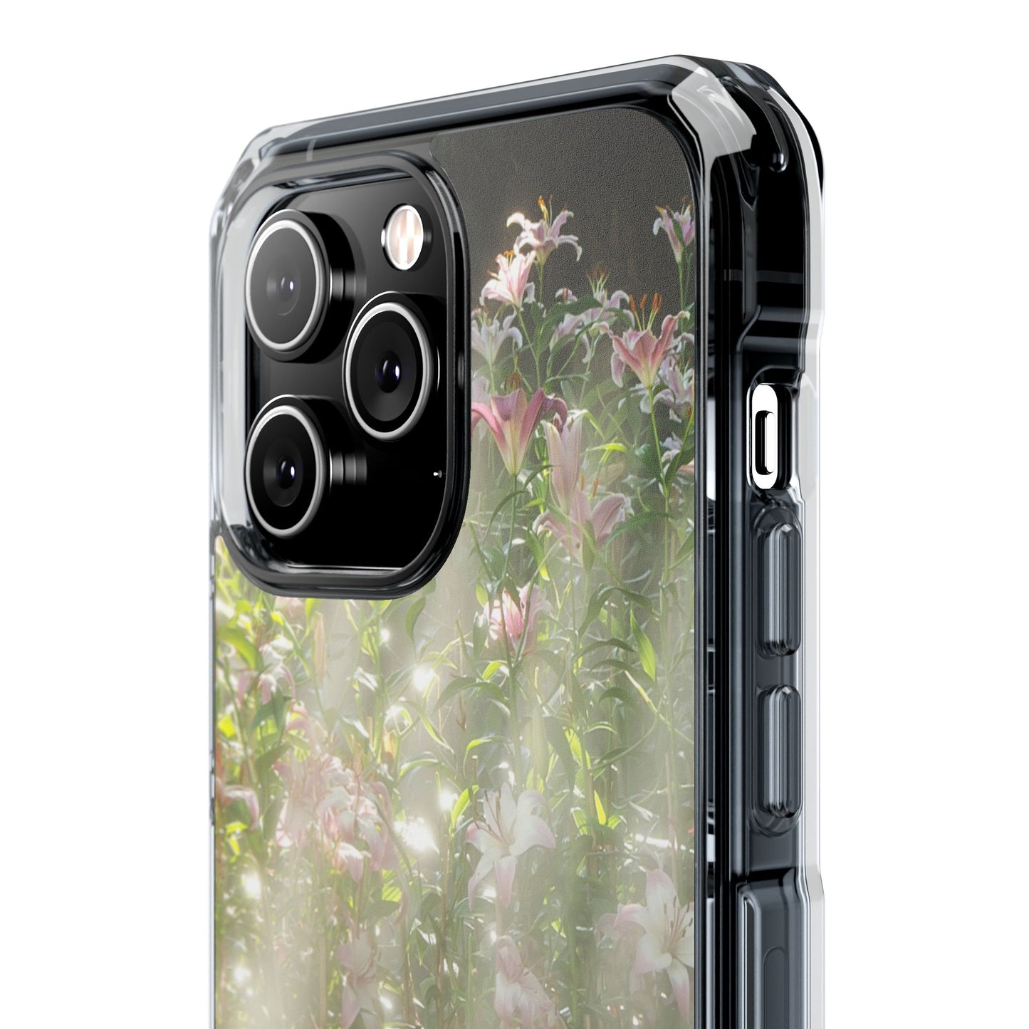 Magnetic Clear Impact Case - Flower Garden Ideal for Nature Lovers