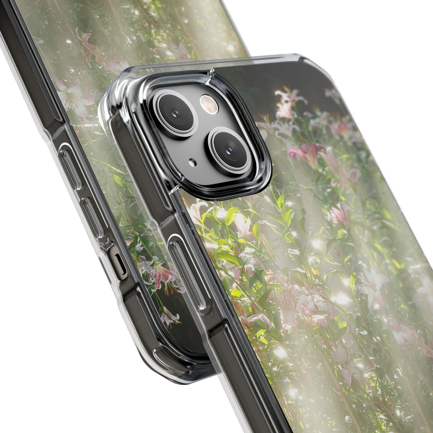 Magnetic Clear Impact Case - Flower Garden Ideal for Nature Lovers