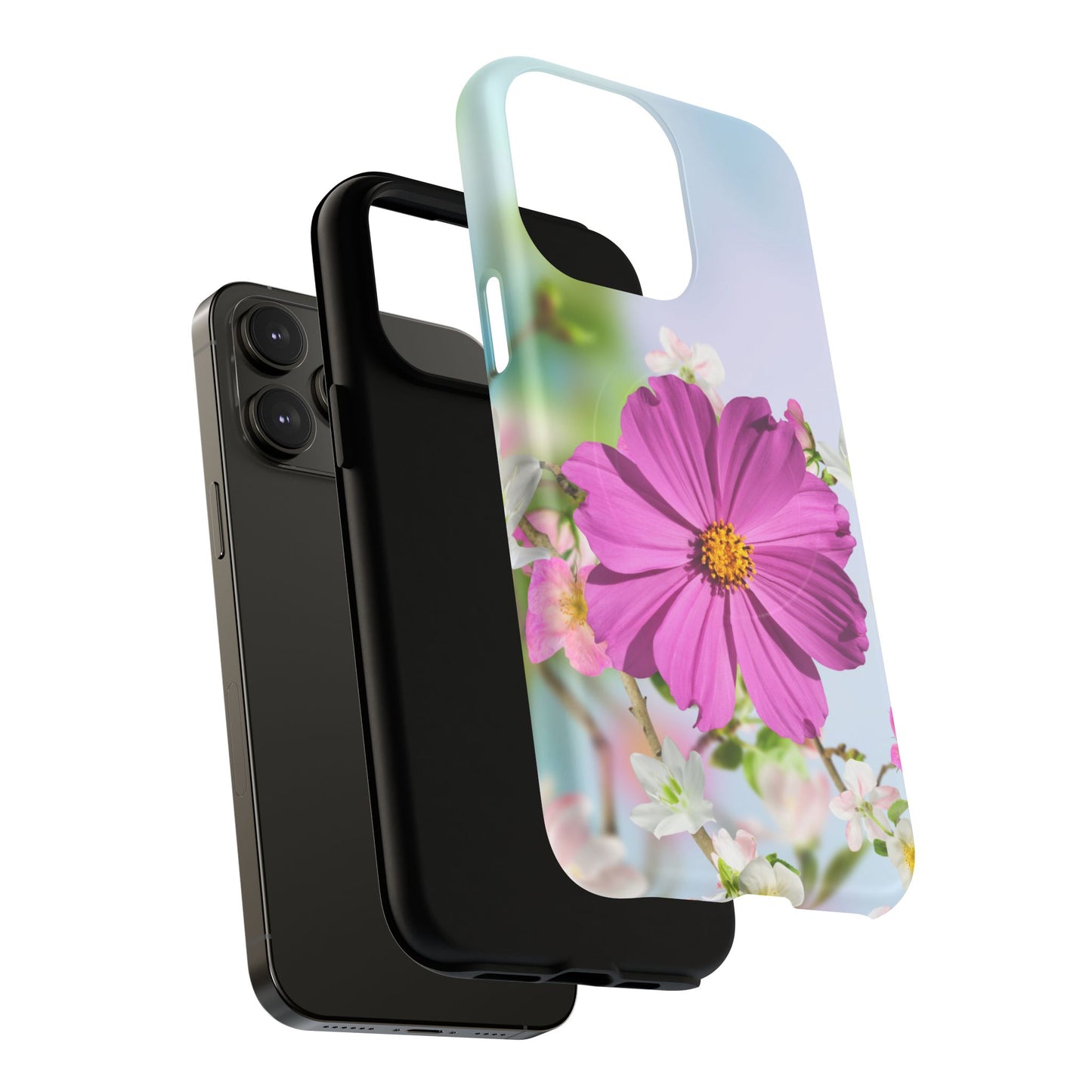 Tough Magnetic Phone Case - Vibrant Flower Design for Nature Lovers