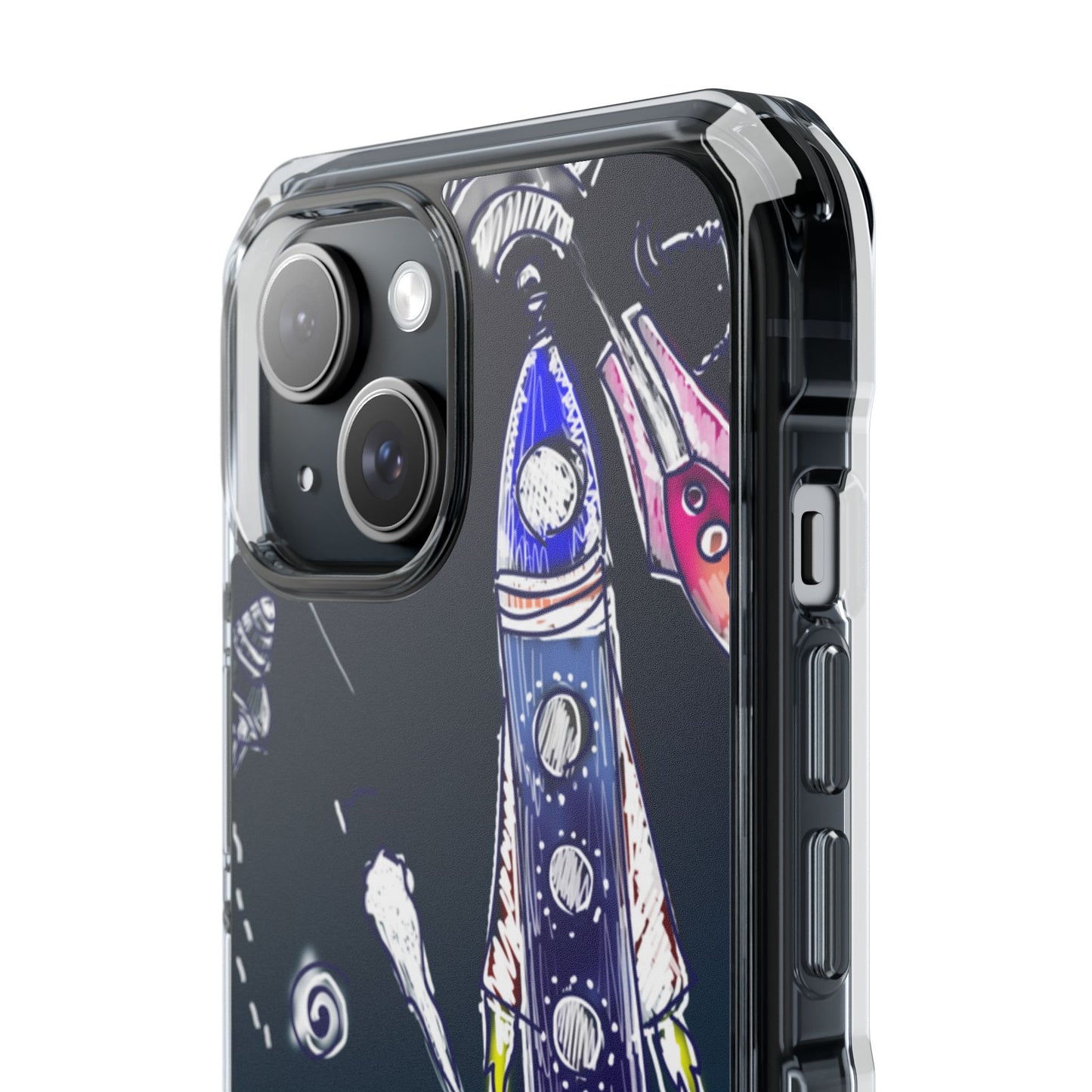 Magnetic Clear Impact Case- Space