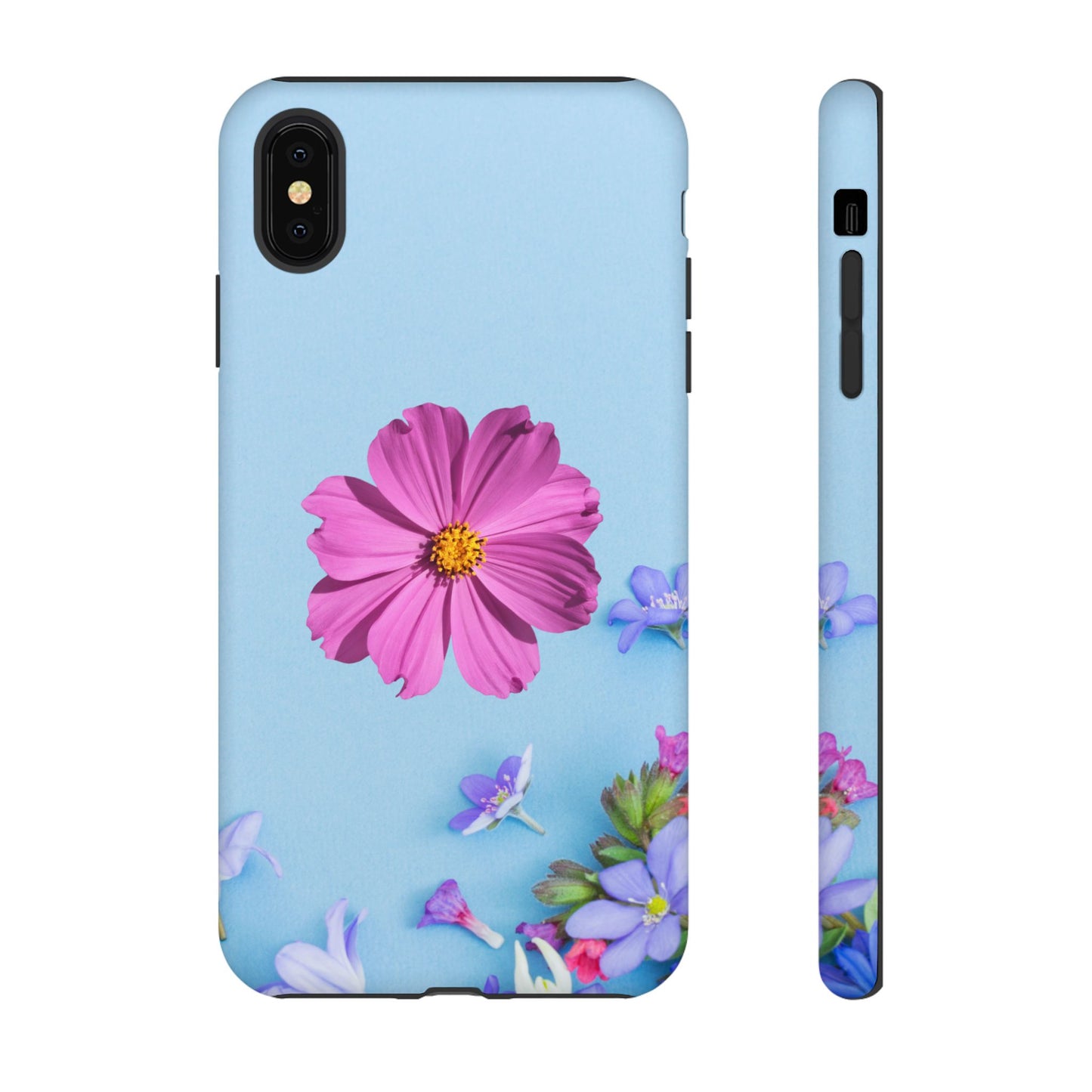 Tough Phone Case - Durable Protection with Vibrant Flower Design