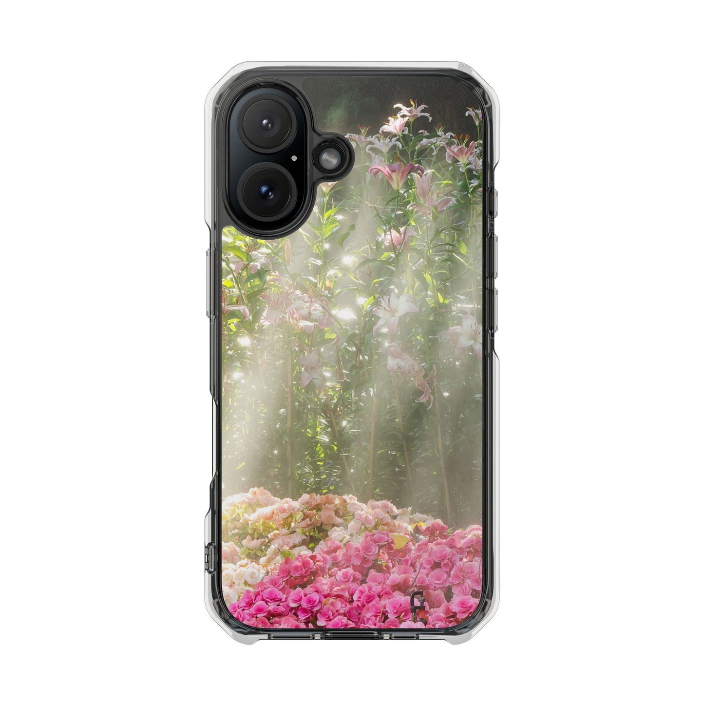 Magnetic Clear Impact Case - Flower Garden Ideal for Nature Lovers