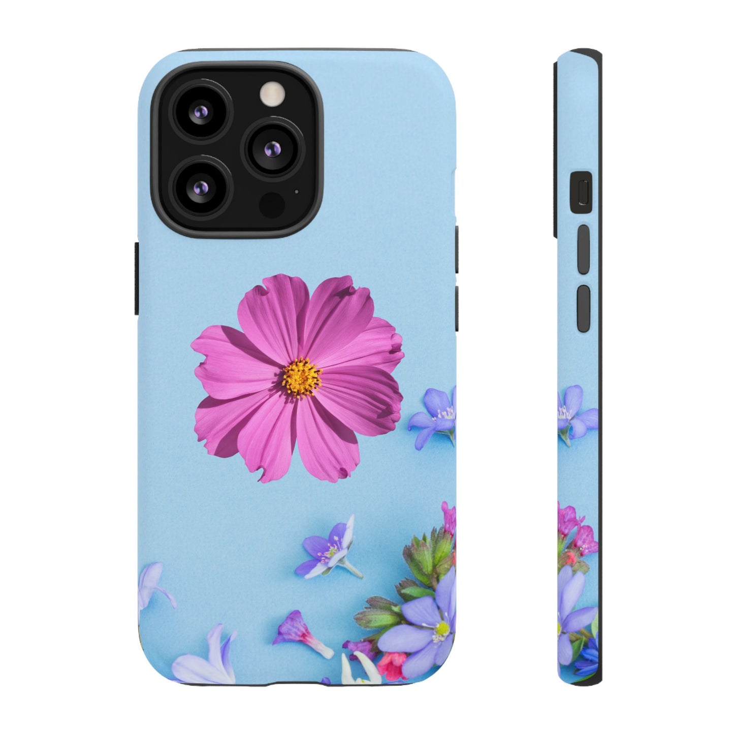 Tough Phone Case - Durable Protection with Vibrant Flower Design