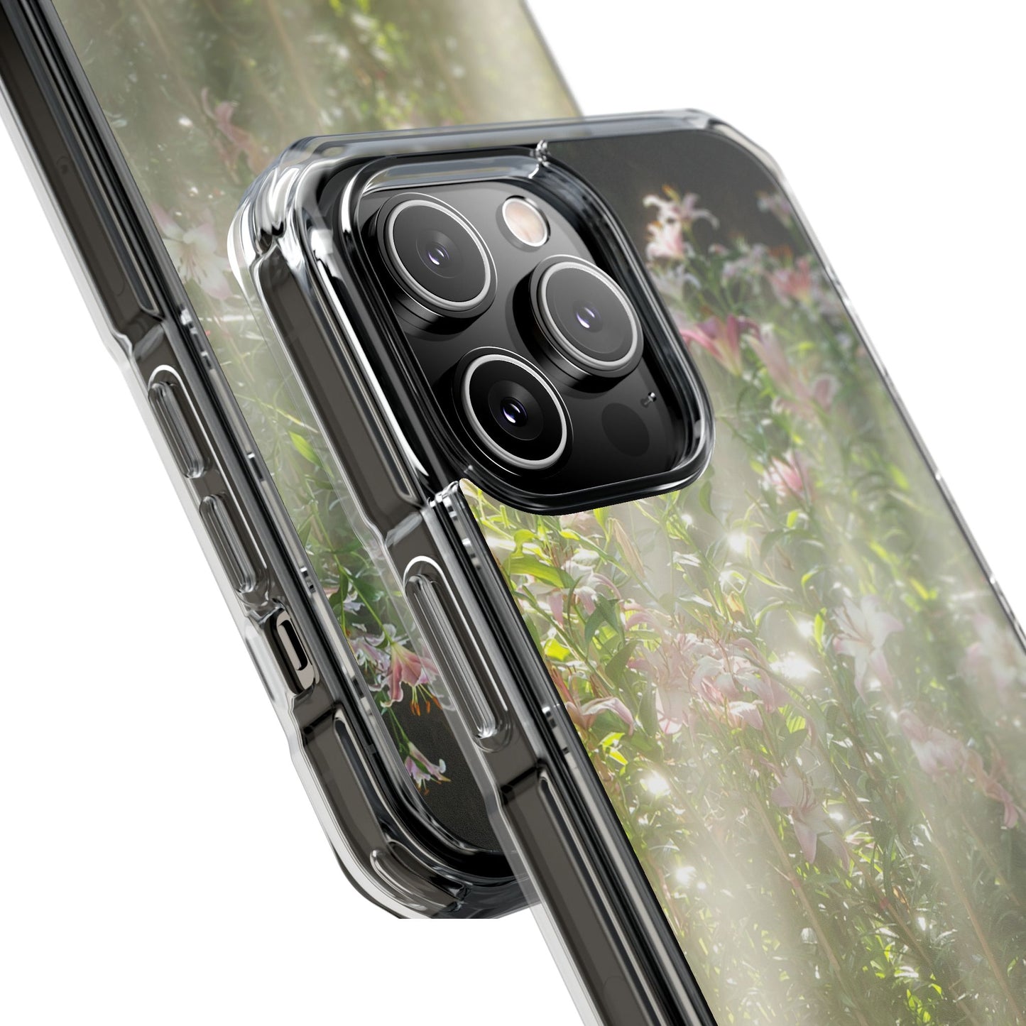 Magnetic Clear Impact Case - Flower Garden Ideal for Nature Lovers