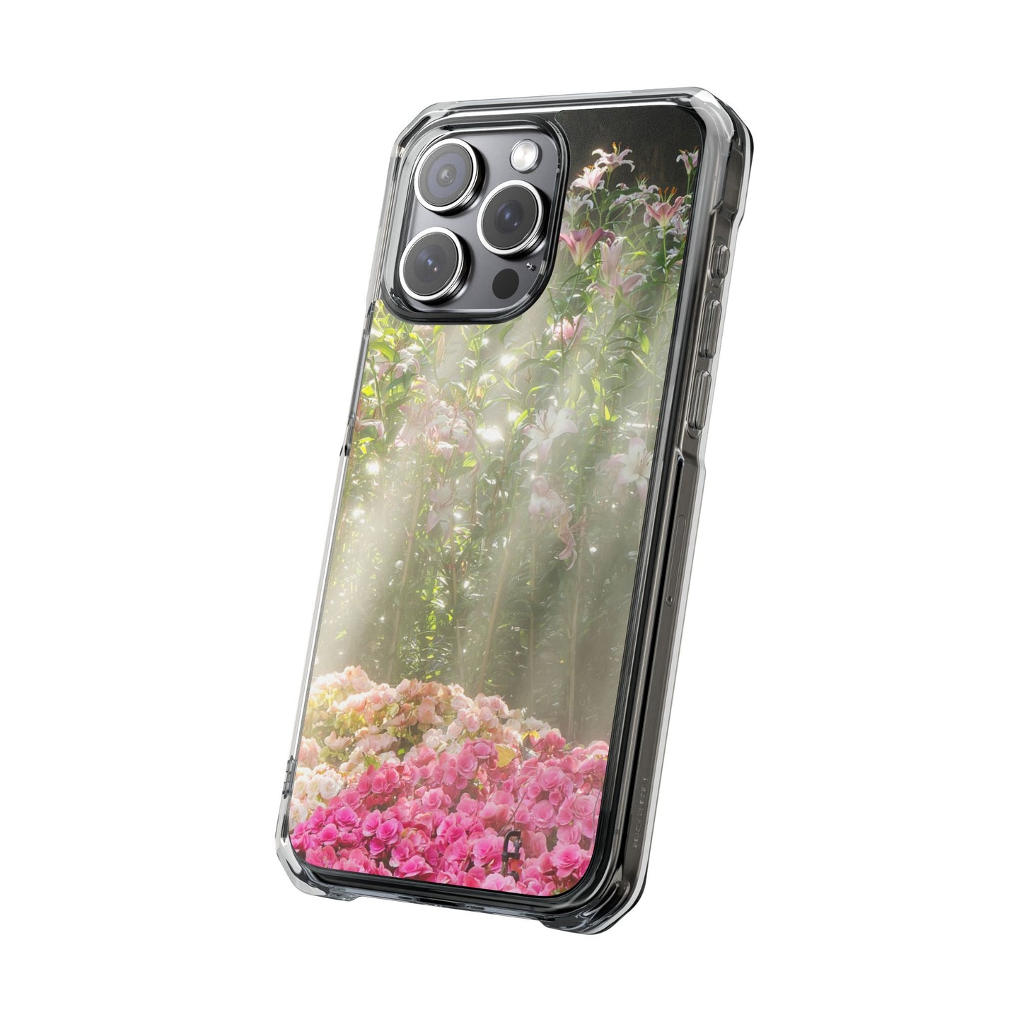 Magnetic Clear Impact Case - Flower Garden Ideal for Nature Lovers