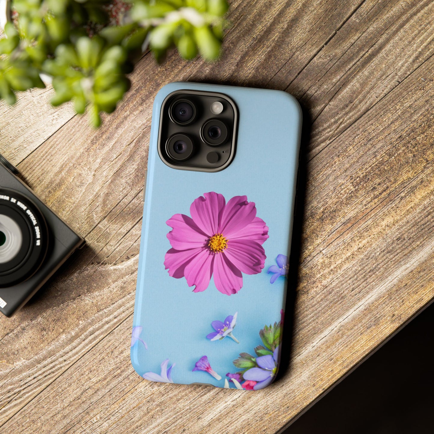 Tough Phone Case - Durable Protection with Vibrant Flower Design