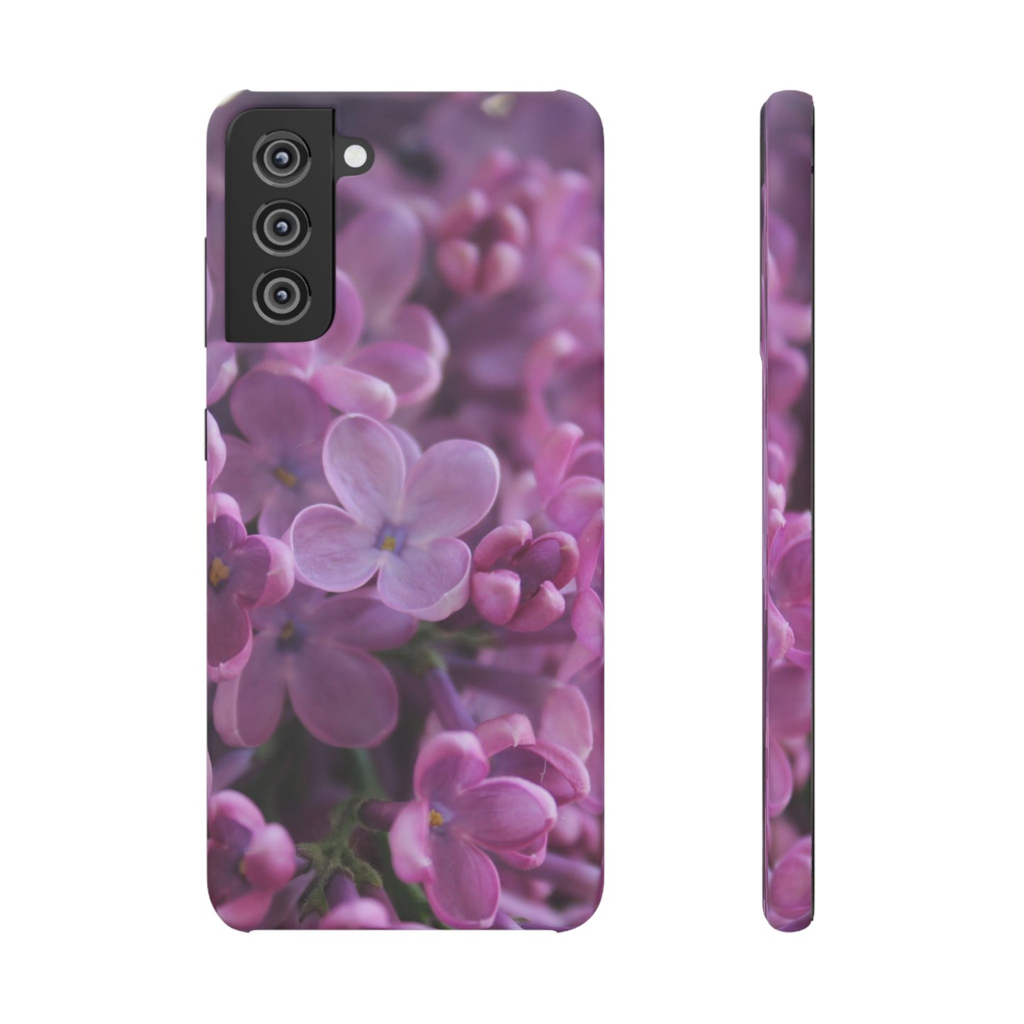 Snap Cases – Vibrant Purple Blossom Design for a Personalized Touch