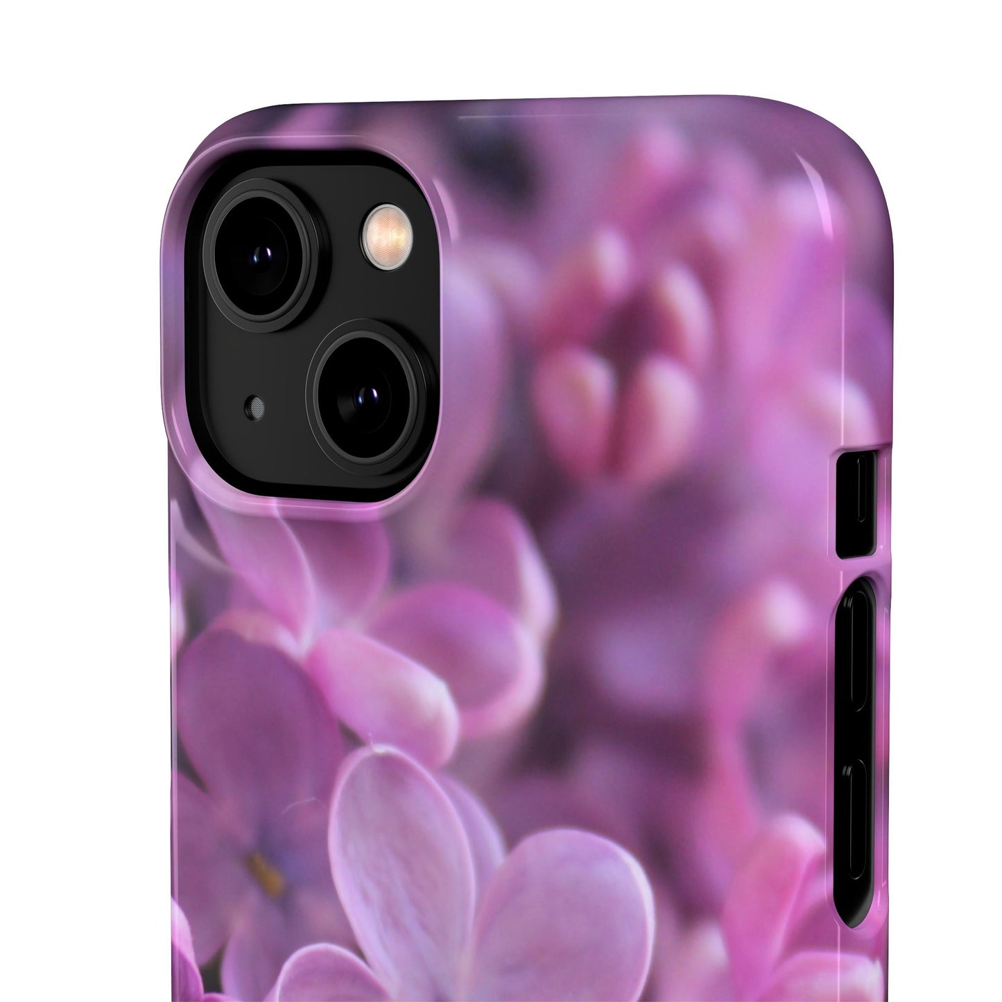 Snap Cases – Vibrant Purple Blossom Design for a Personalized Touch