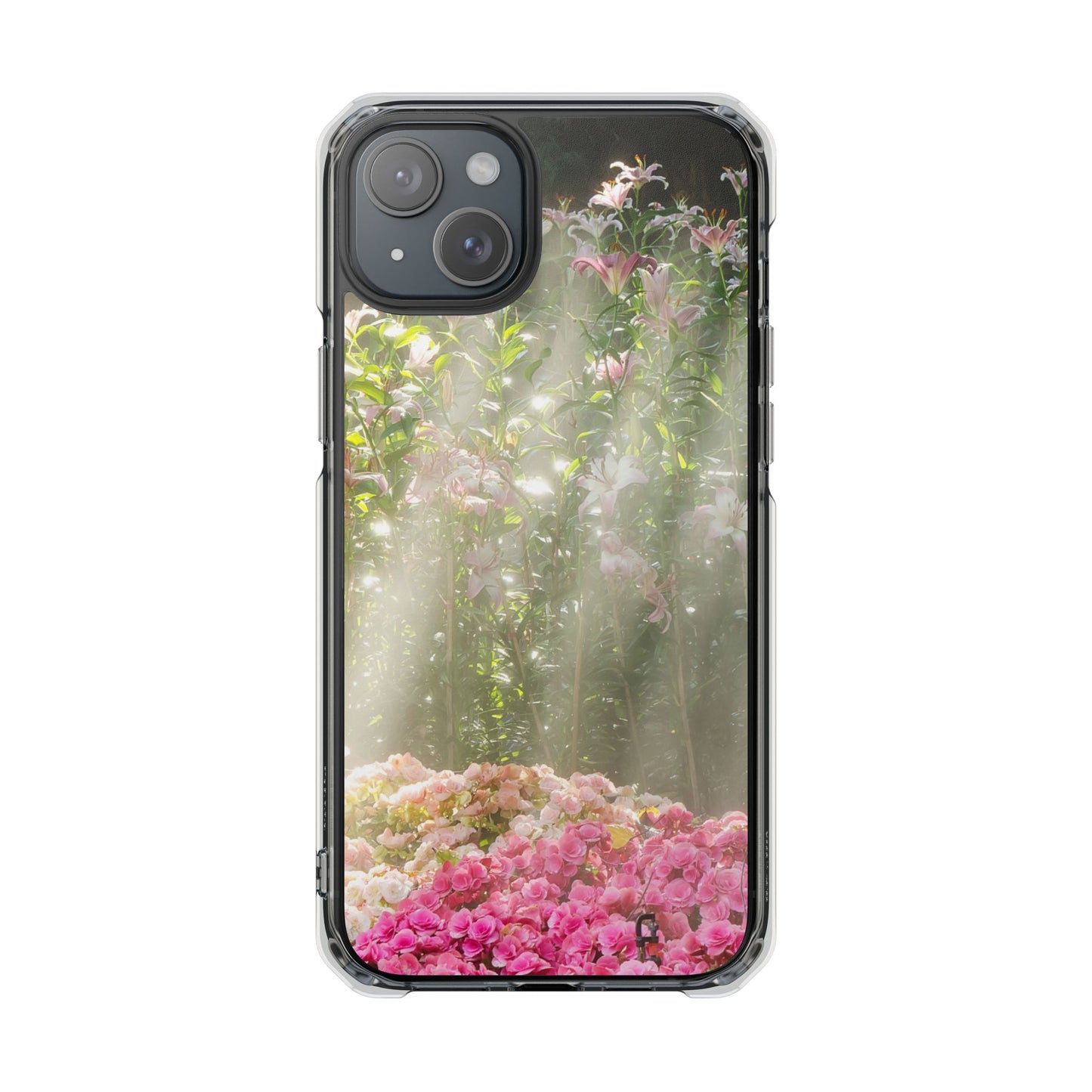 Magnetic Clear Impact Case - Flower Garden Ideal for Nature Lovers