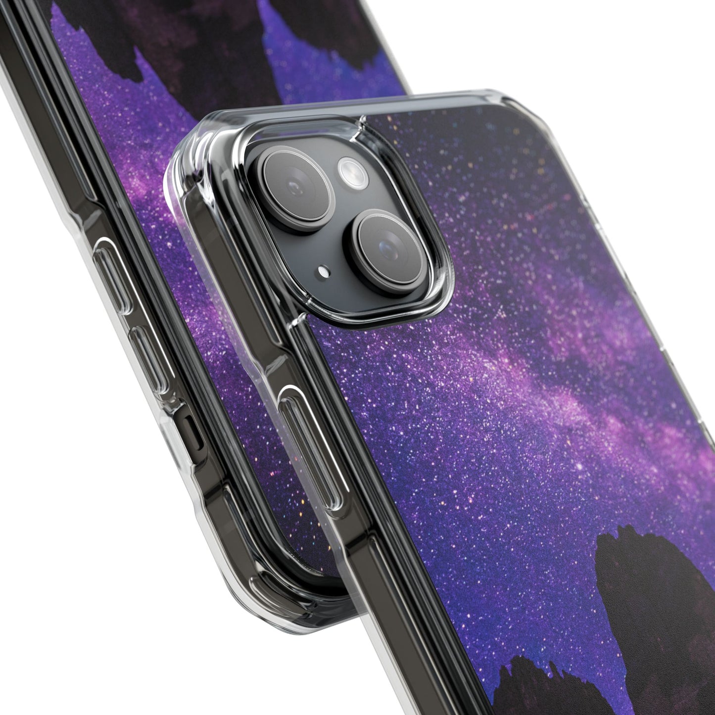 Magnetic Clear Impact Case- Stunning Starry Design