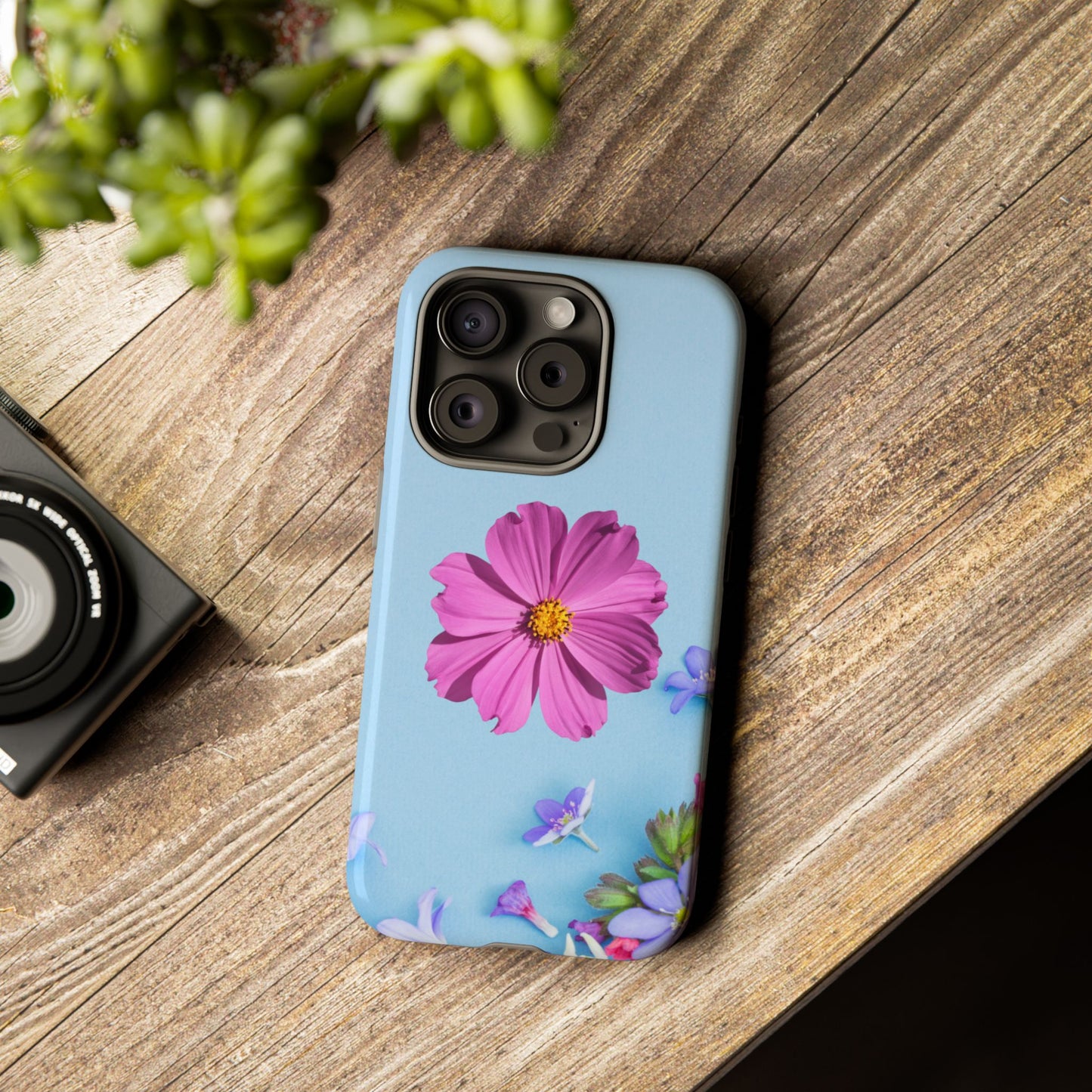 Tough Phone Case - Durable Protection with Vibrant Flower Design