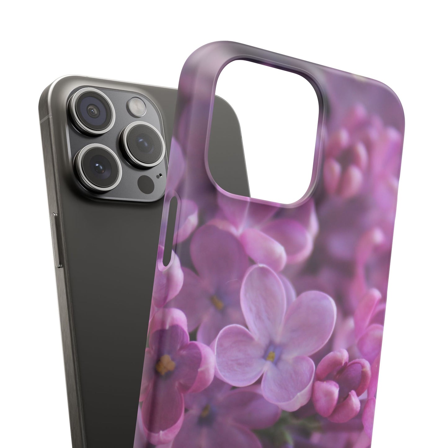 Snap Cases – Vibrant Purple Blossom Design for a Personalized Touch