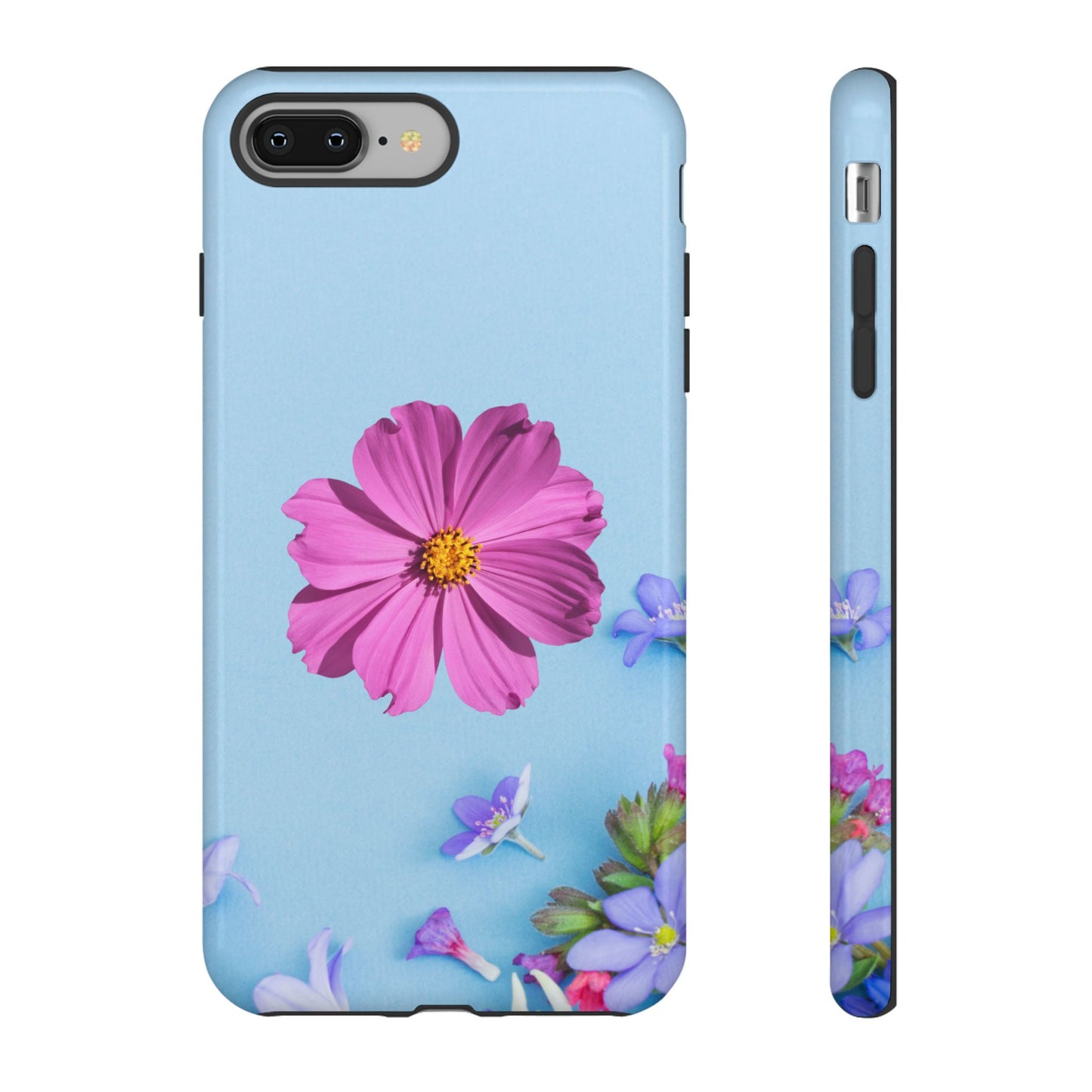 Tough Phone Case - Durable Protection with Vibrant Flower Design