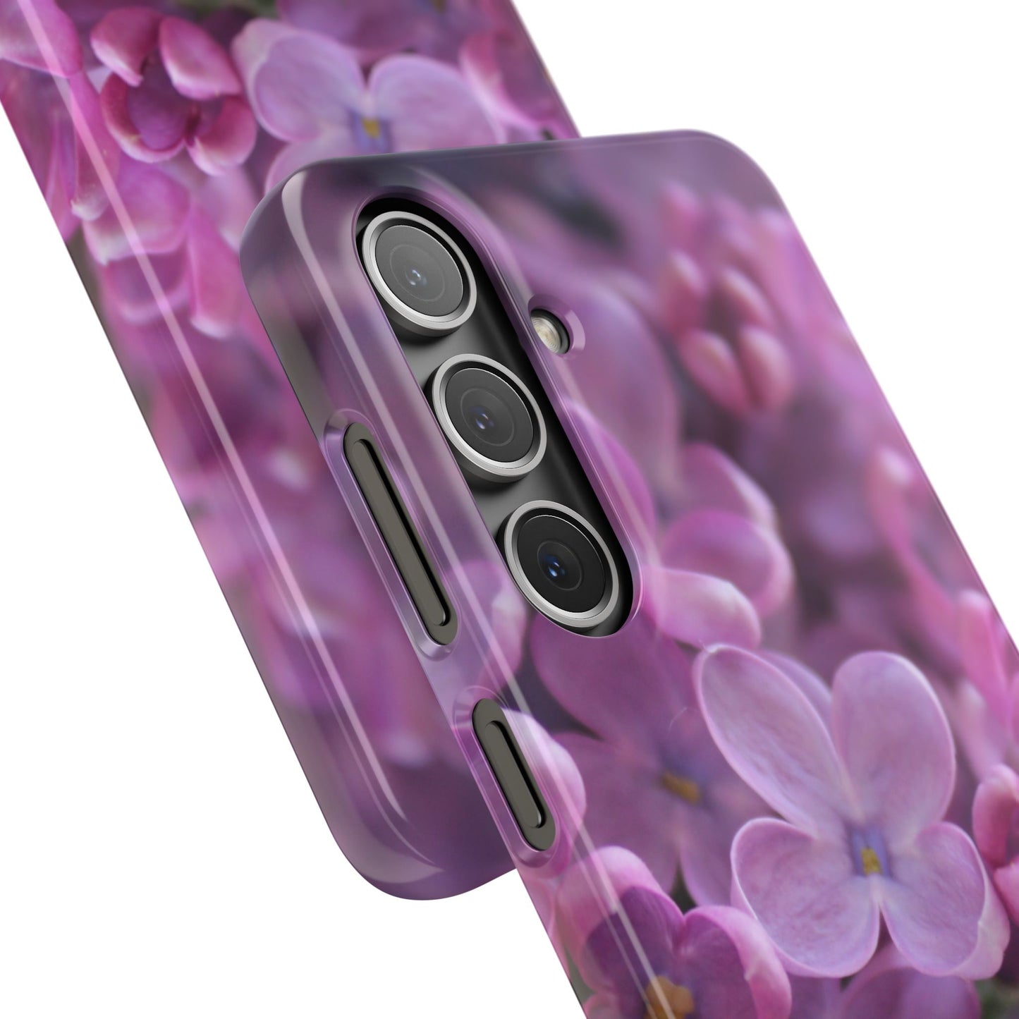 Snap Cases – Vibrant Purple Blossom Design for a Personalized Touch