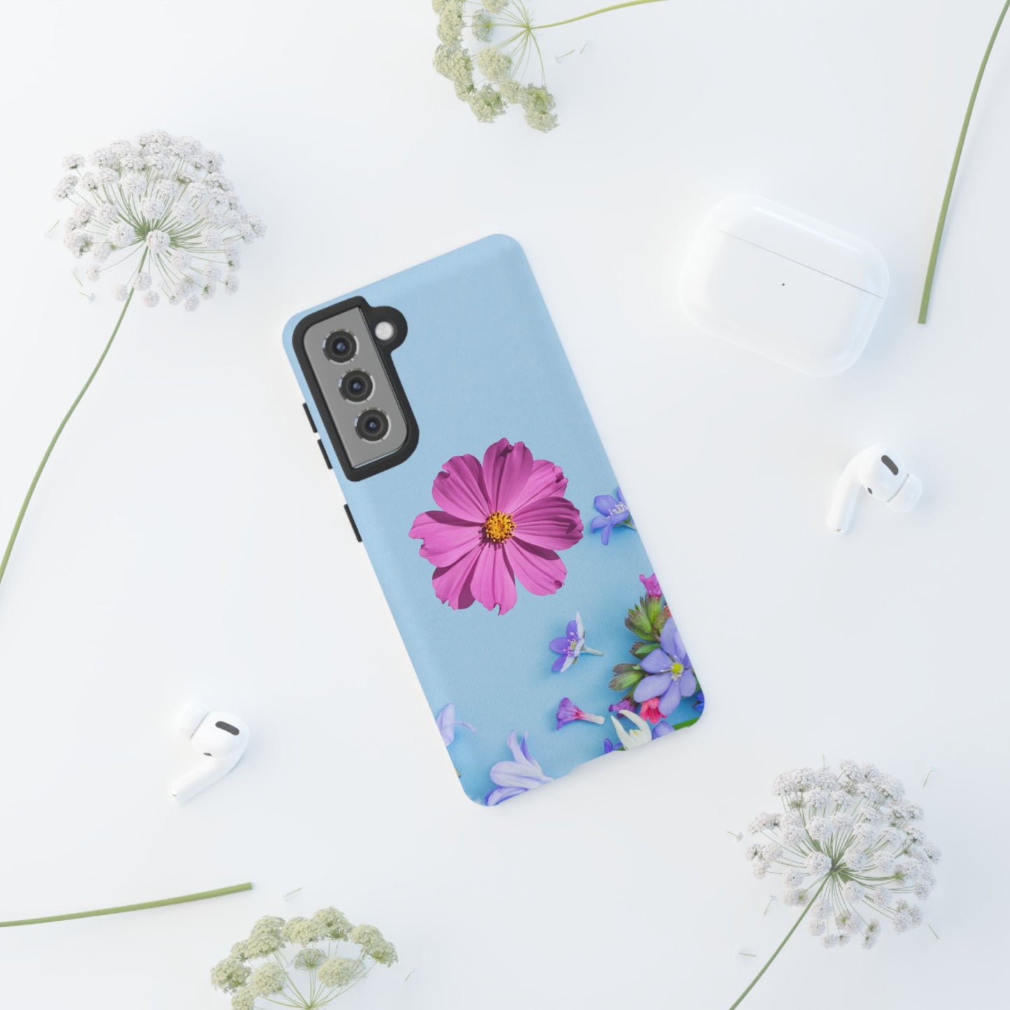 Tough Phone Case - Durable Protection with Vibrant Flower Design