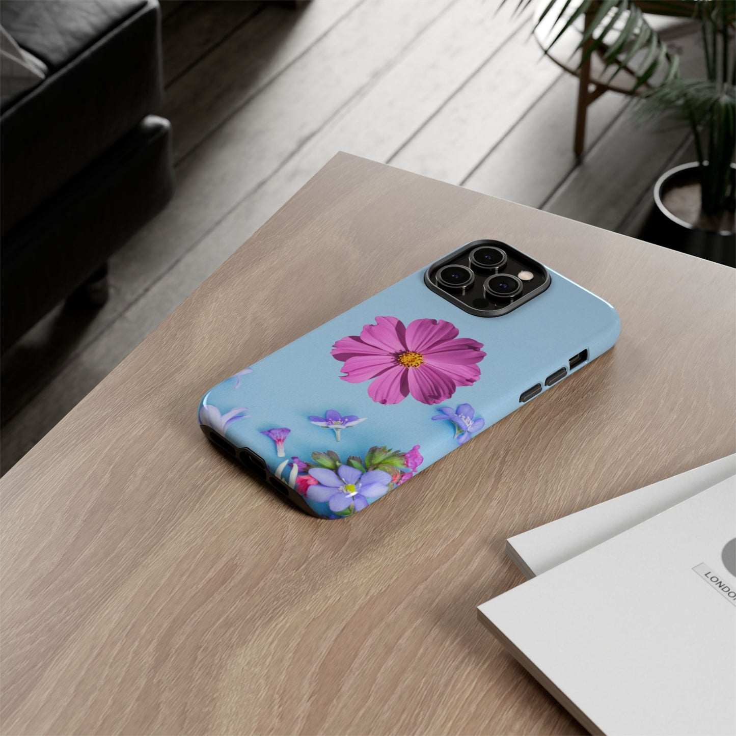 Tough Phone Case - Durable Protection with Vibrant Flower Design