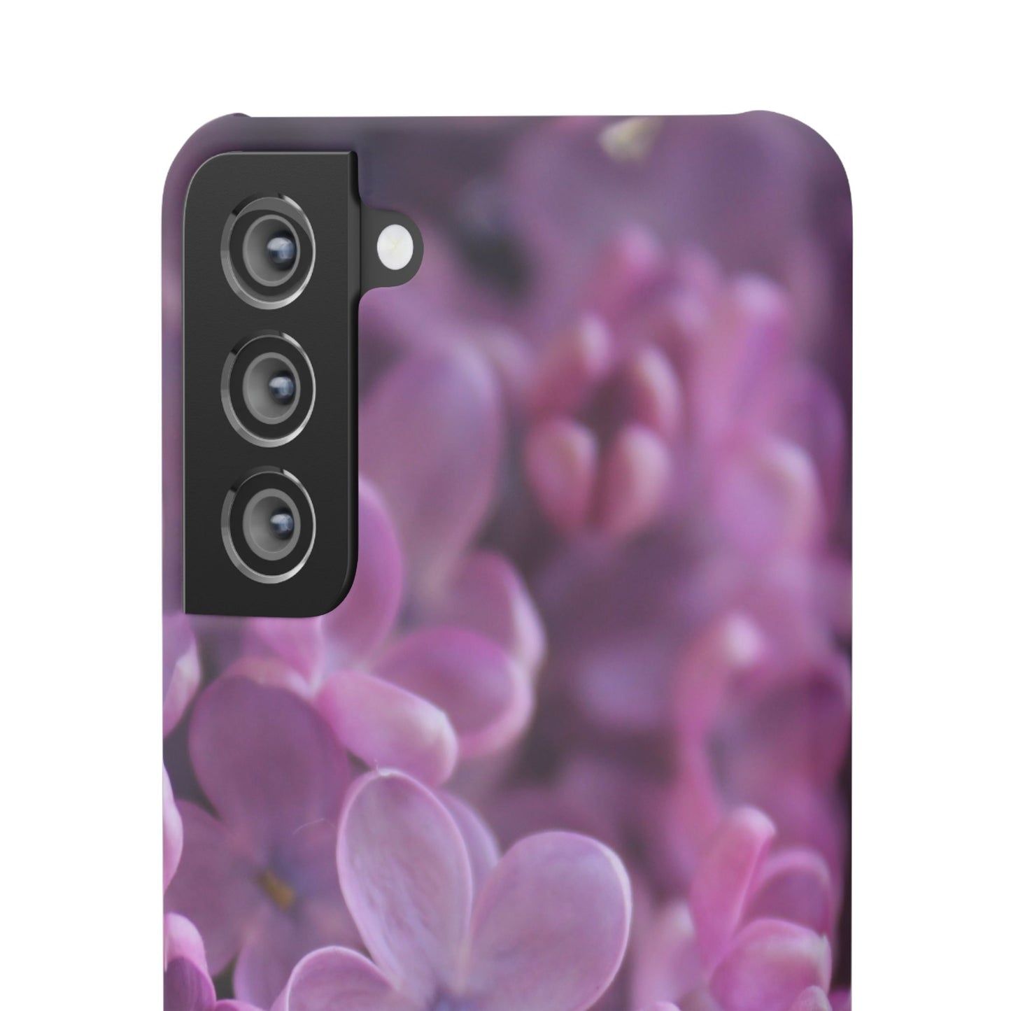 Snap Cases – Vibrant Purple Blossom Design for a Personalized Touch