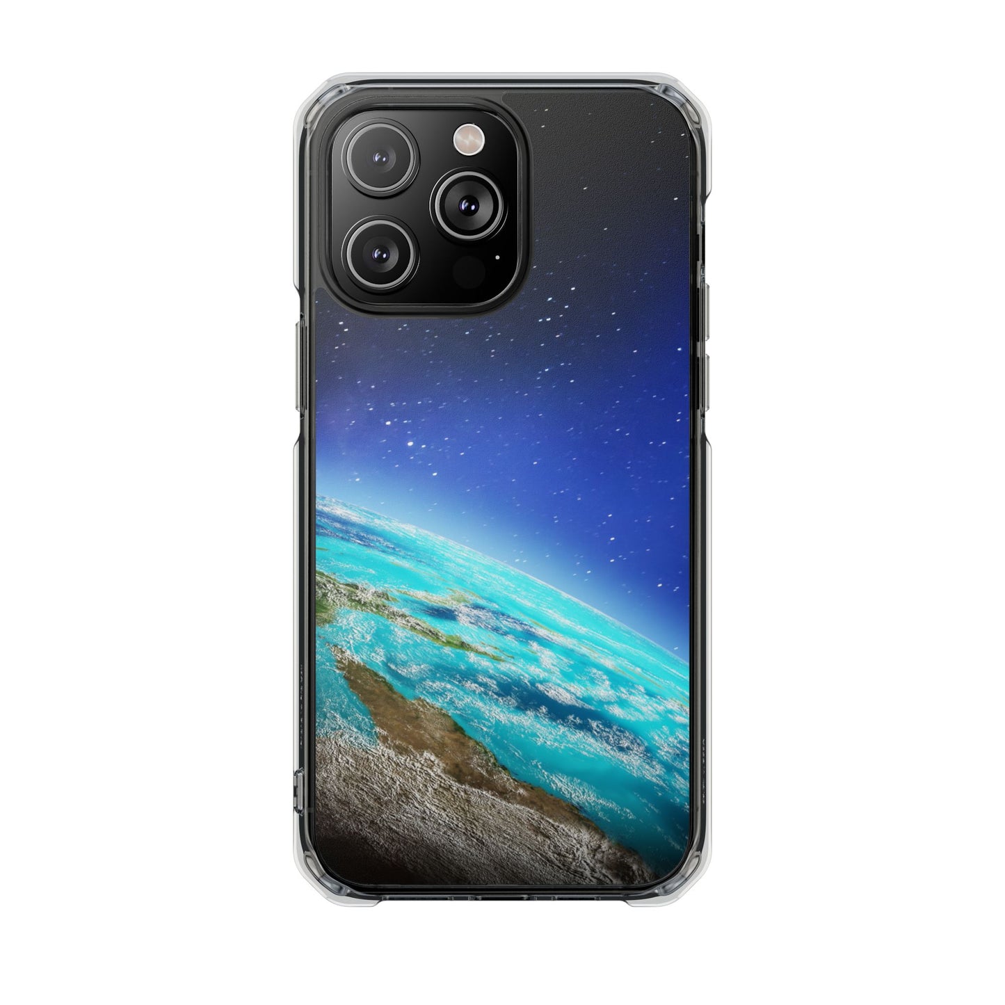 Magnetic Clear Impact Case - Galaxy Earth