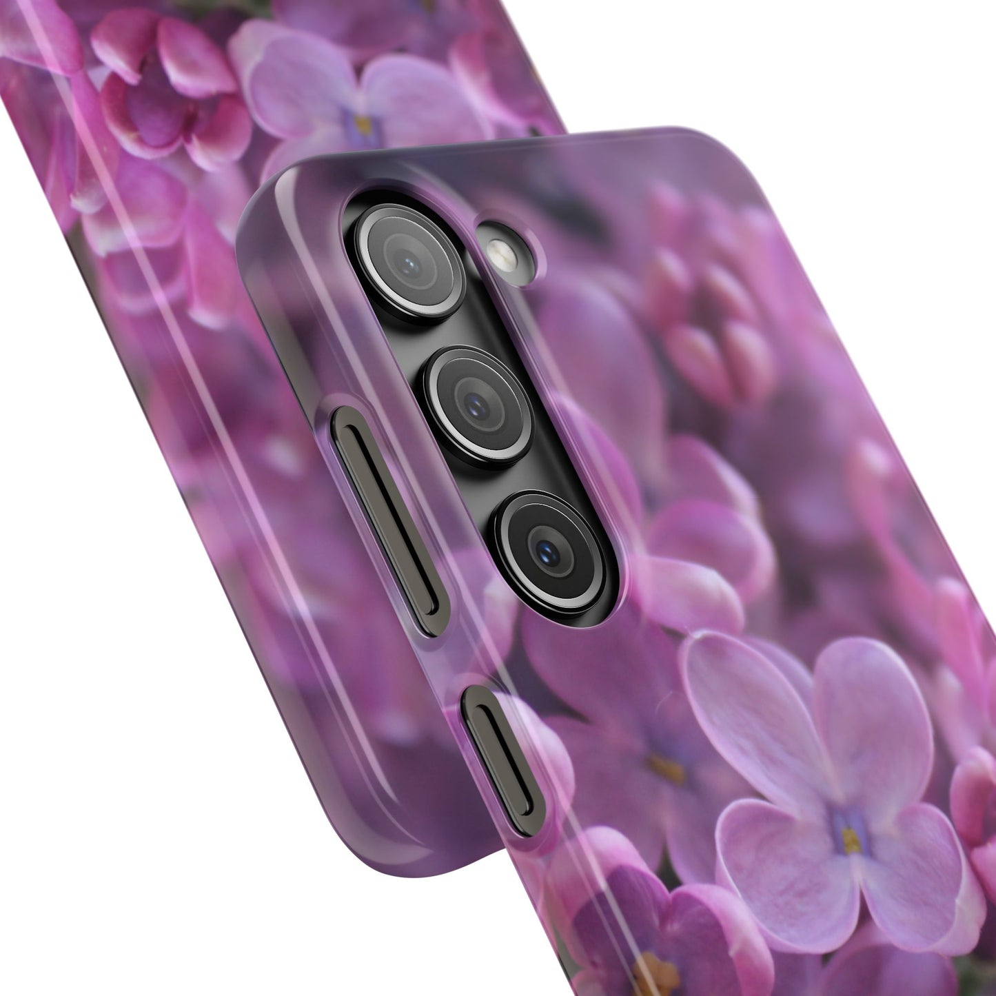 Snap Cases – Vibrant Purple Blossom Design for a Personalized Touch