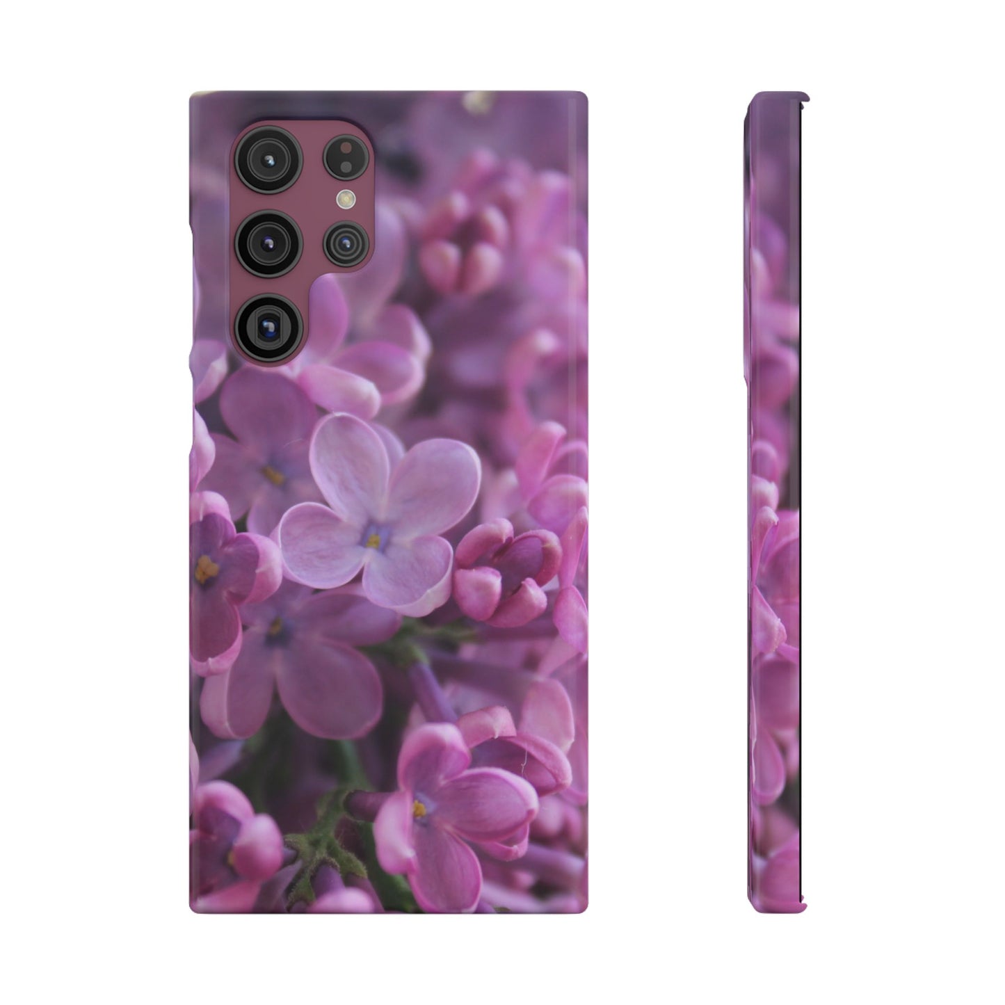 Snap Cases – Vibrant Purple Blossom Design for a Personalized Touch